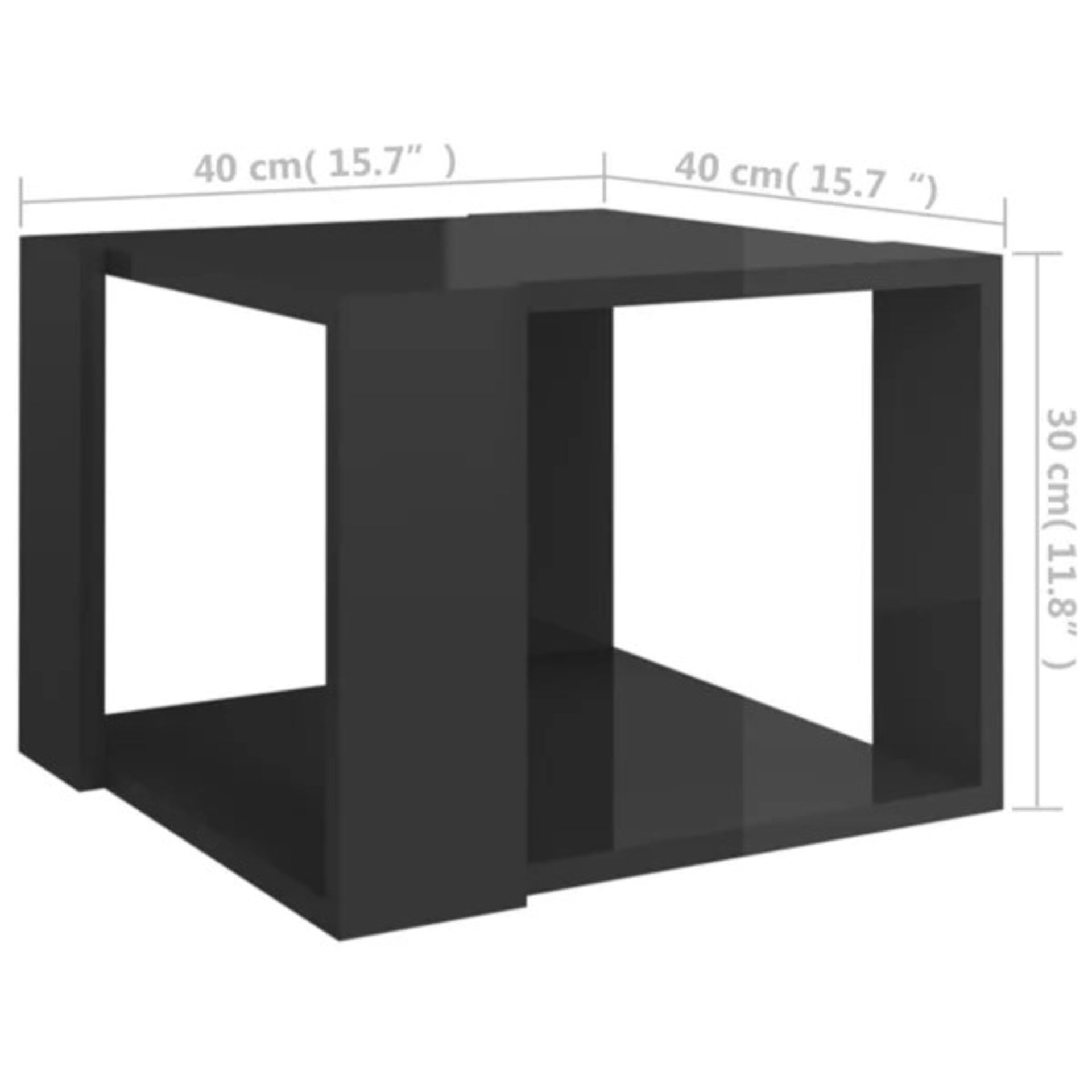 RRP £41.48 - Godbee Floor Shelf Coffee Table with Storage - Image 2 of 3