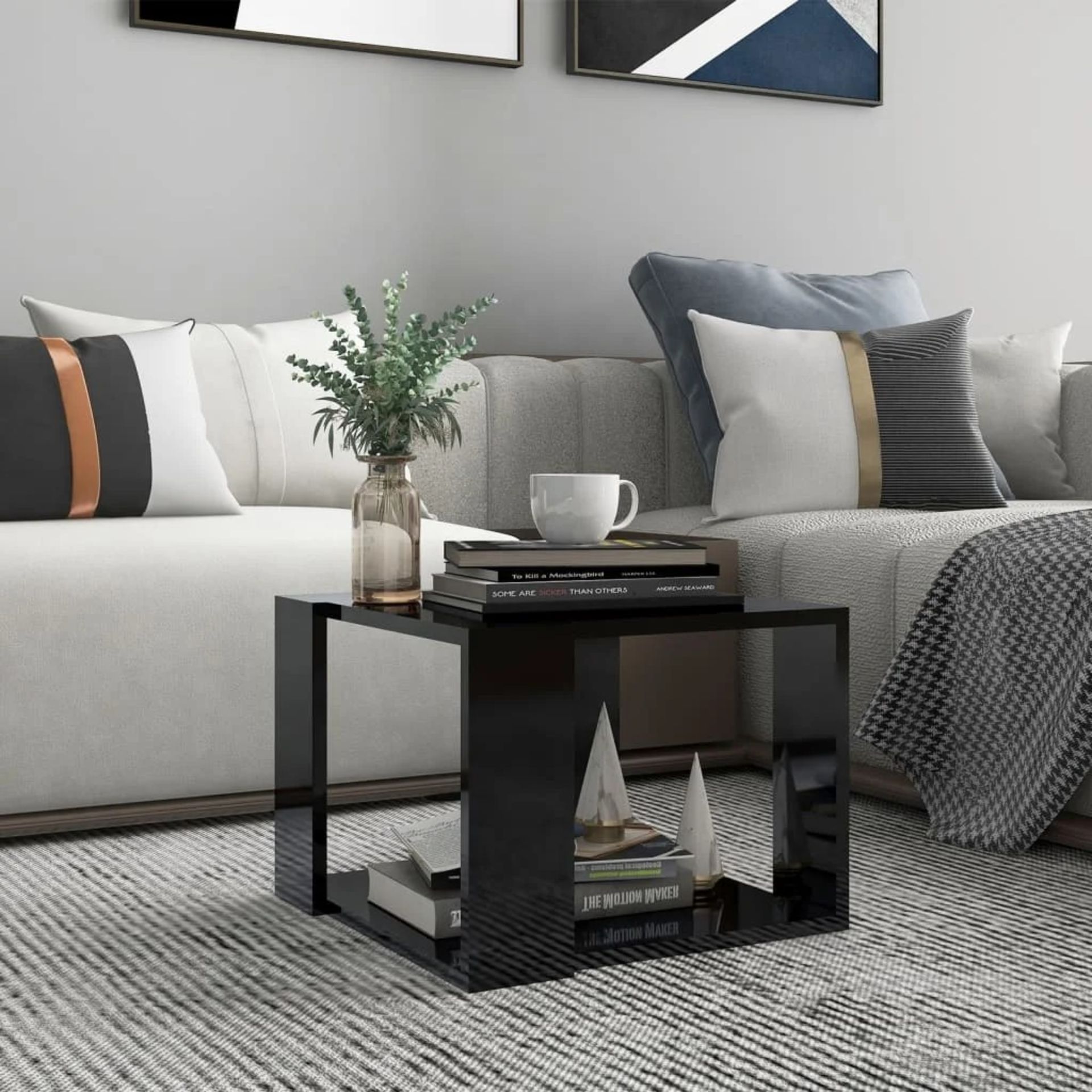 RRP £41.48 - Godbee Floor Shelf Coffee Table with Storage