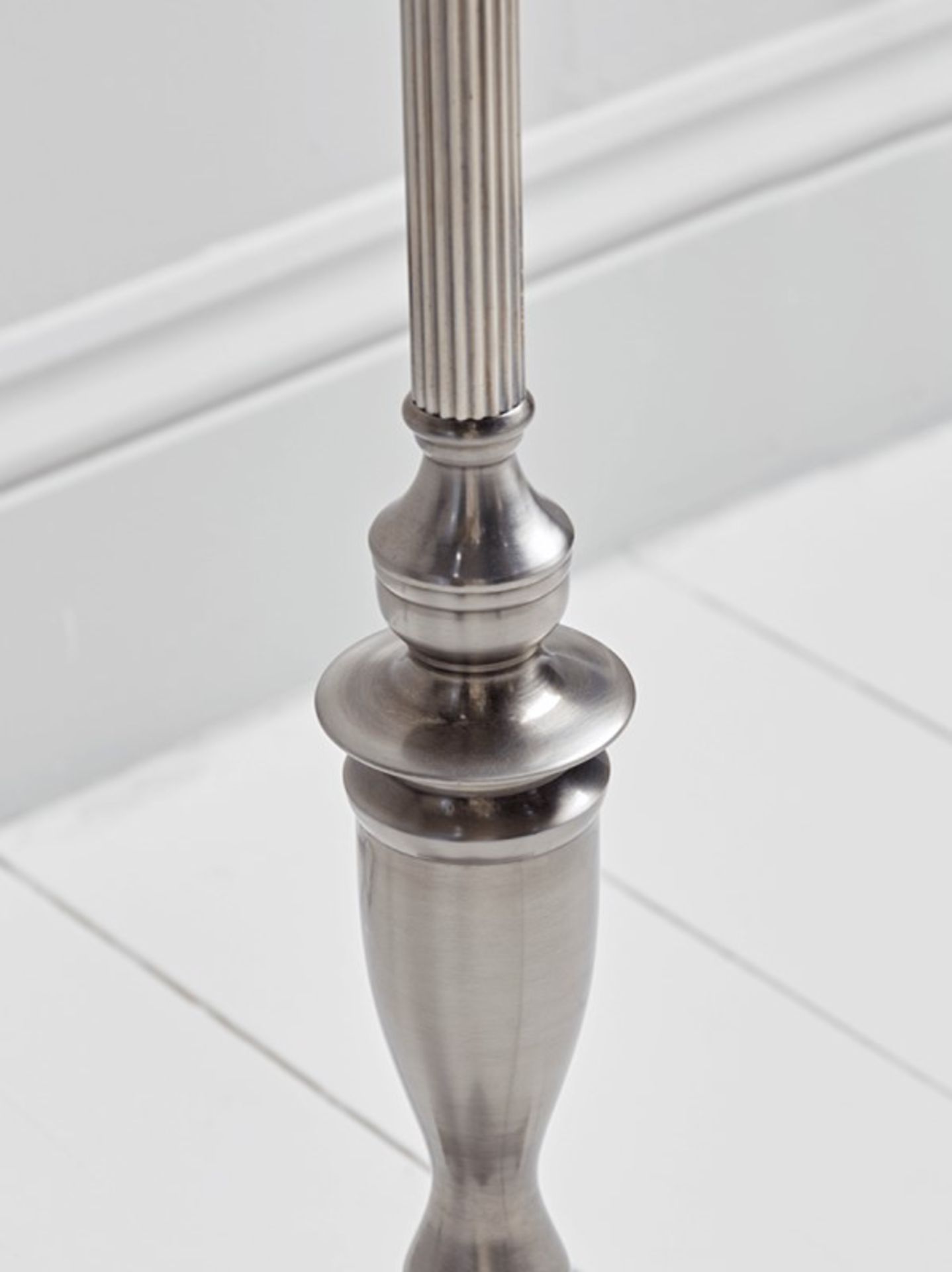 RRP £250 - Antique Silver Floor Lamp (Base Doesn’t Tighten) - Image 3 of 4