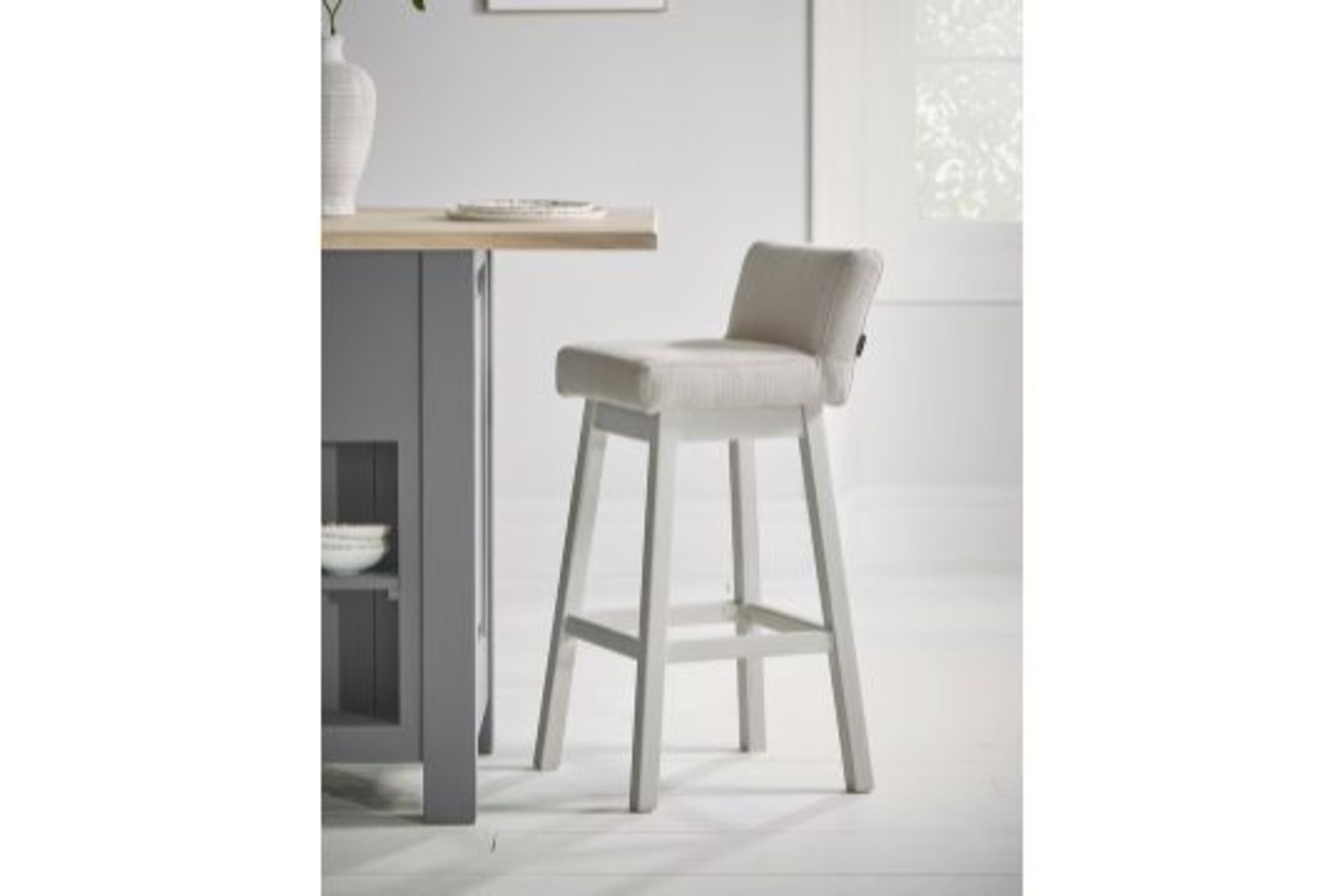 RRP £250 - Lotte Counter Stool (Back Piece Broken)