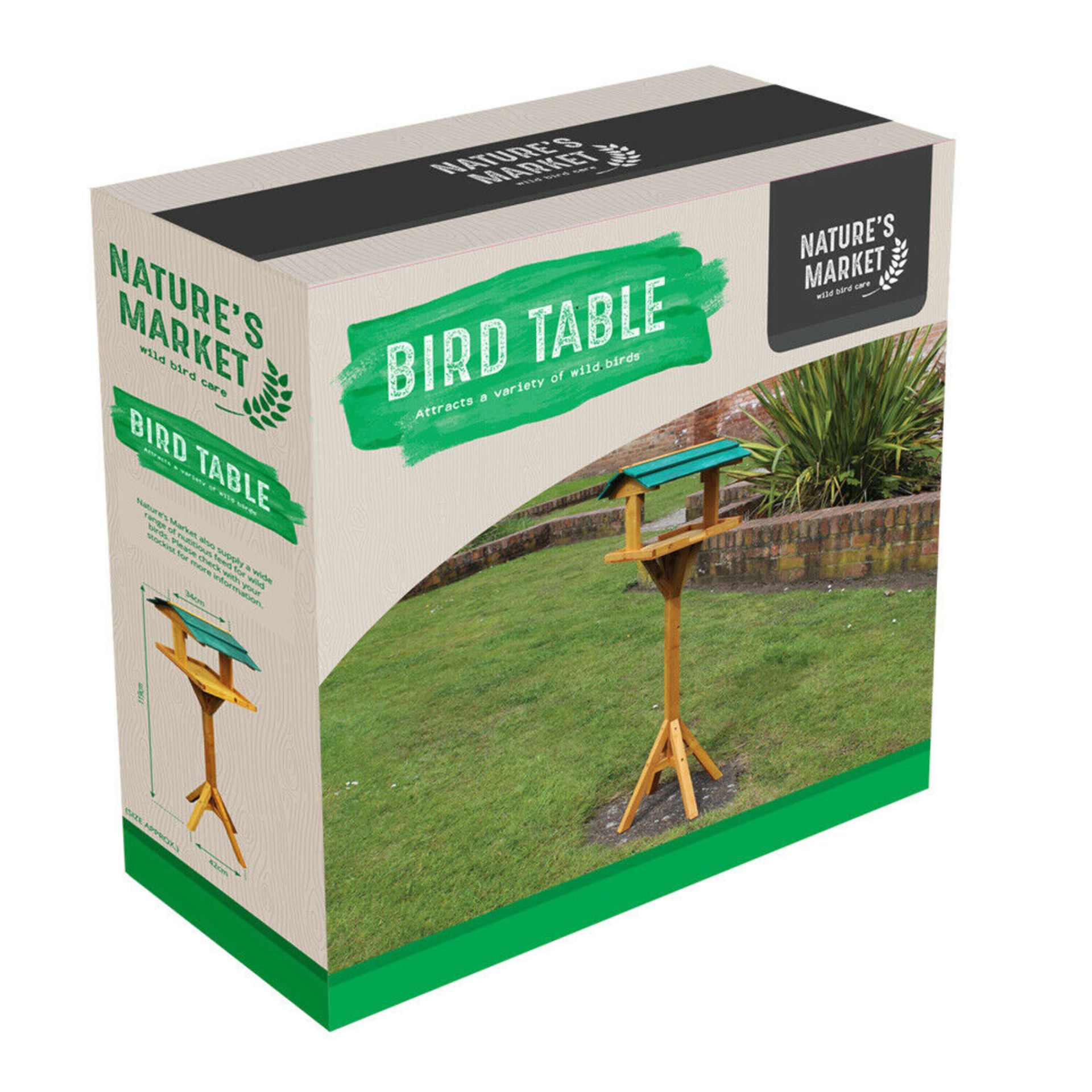 New 118cm Traditional Wooden Bird Feeding Table - Image 2 of 2