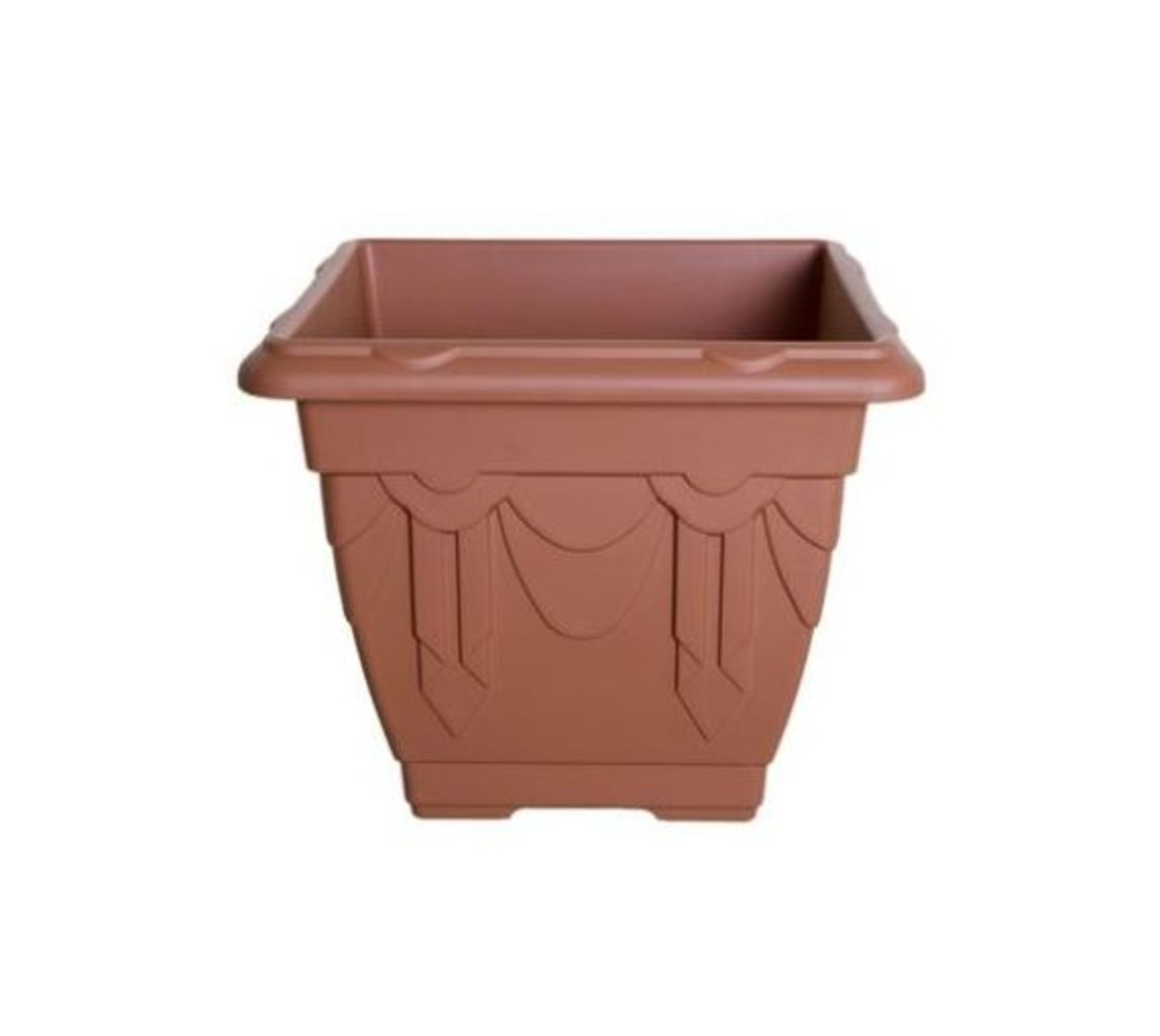 38cm Terracotta Venetian Square Planter