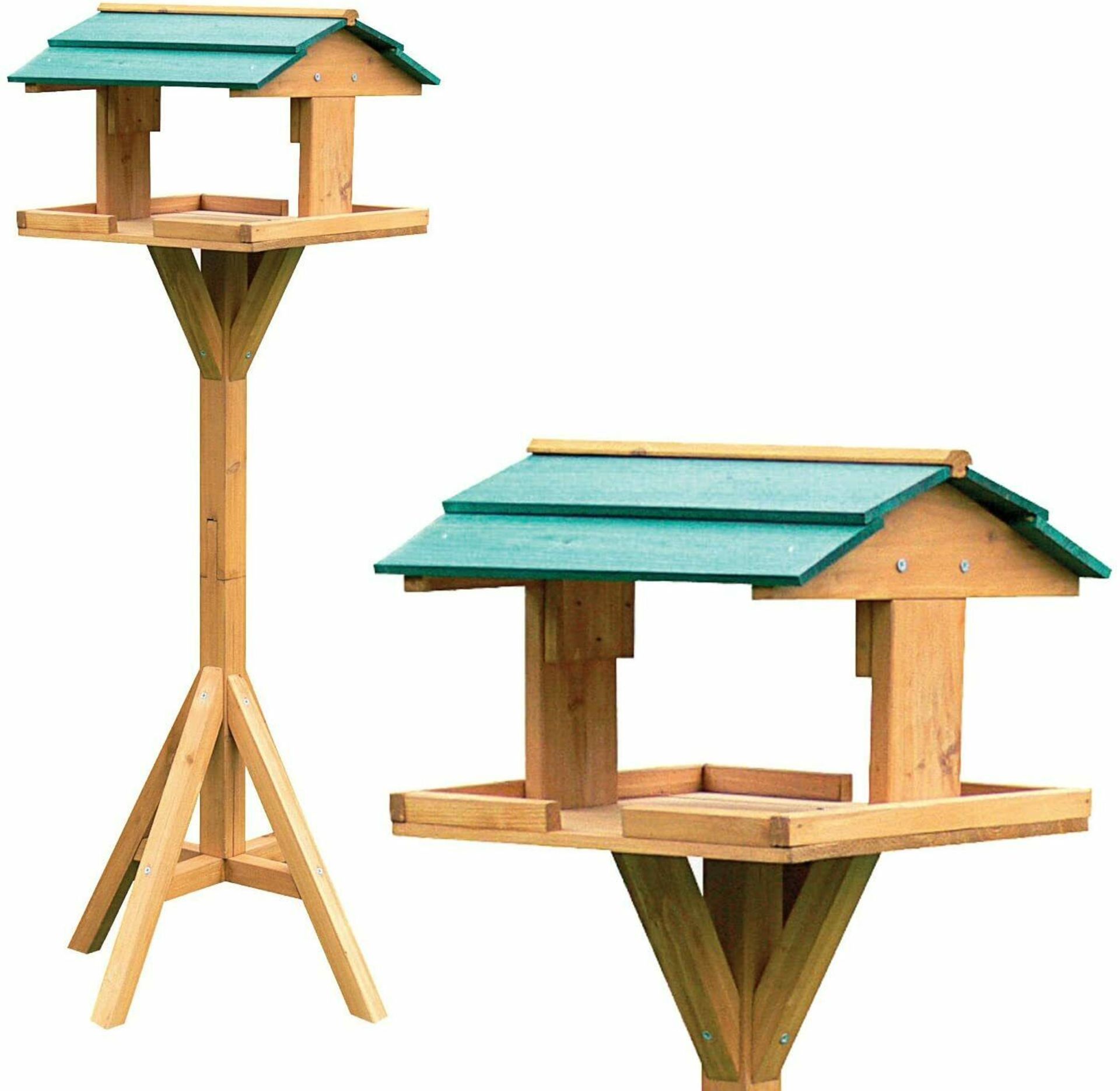 New 118cm Traditional Wooden Bird Feeding Table