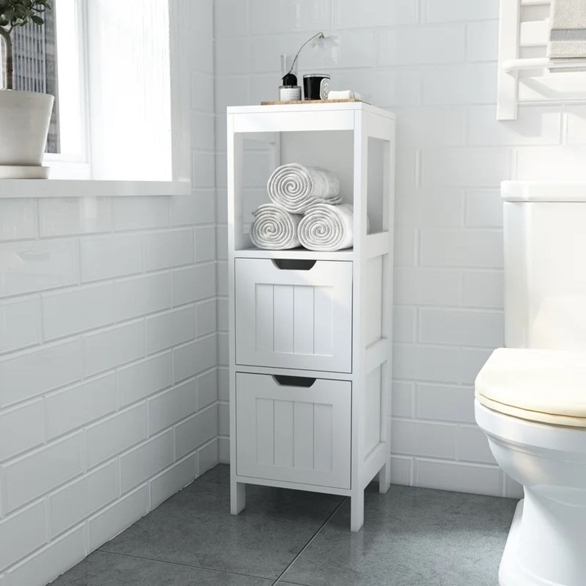 RRP £71.99 - Kern 30Cm W x 89Cm H x 30Cm D Bathroom Storage - Image 2 of 3