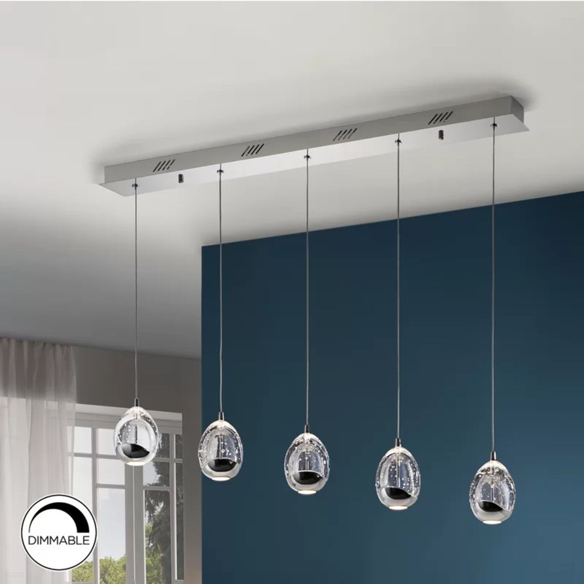 RRP £405.99 - Neher 5-Light LED Kitchen Island Pendant