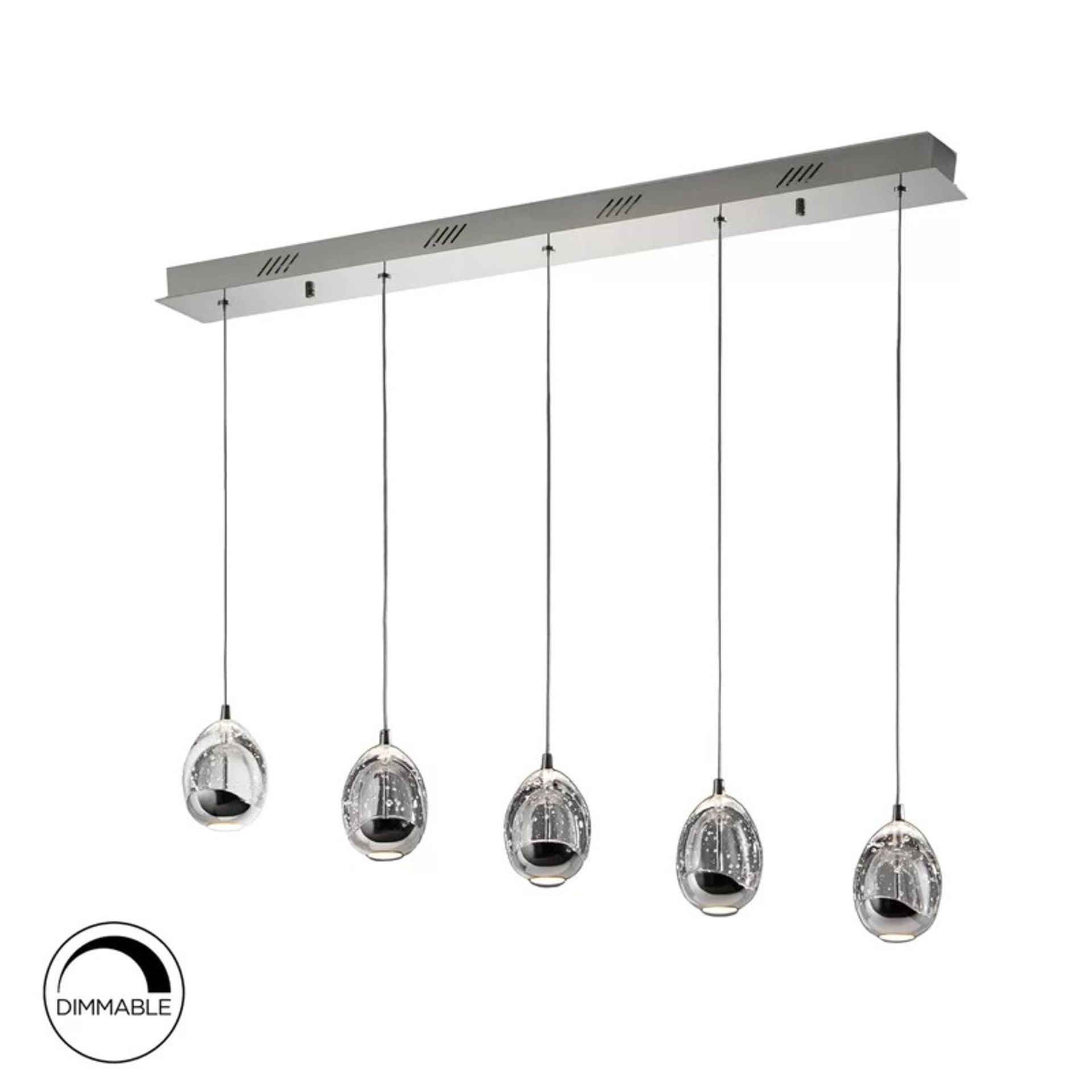 RRP £405.99 - Neher 5-Light LED Kitchen Island Pendant - Image 2 of 2