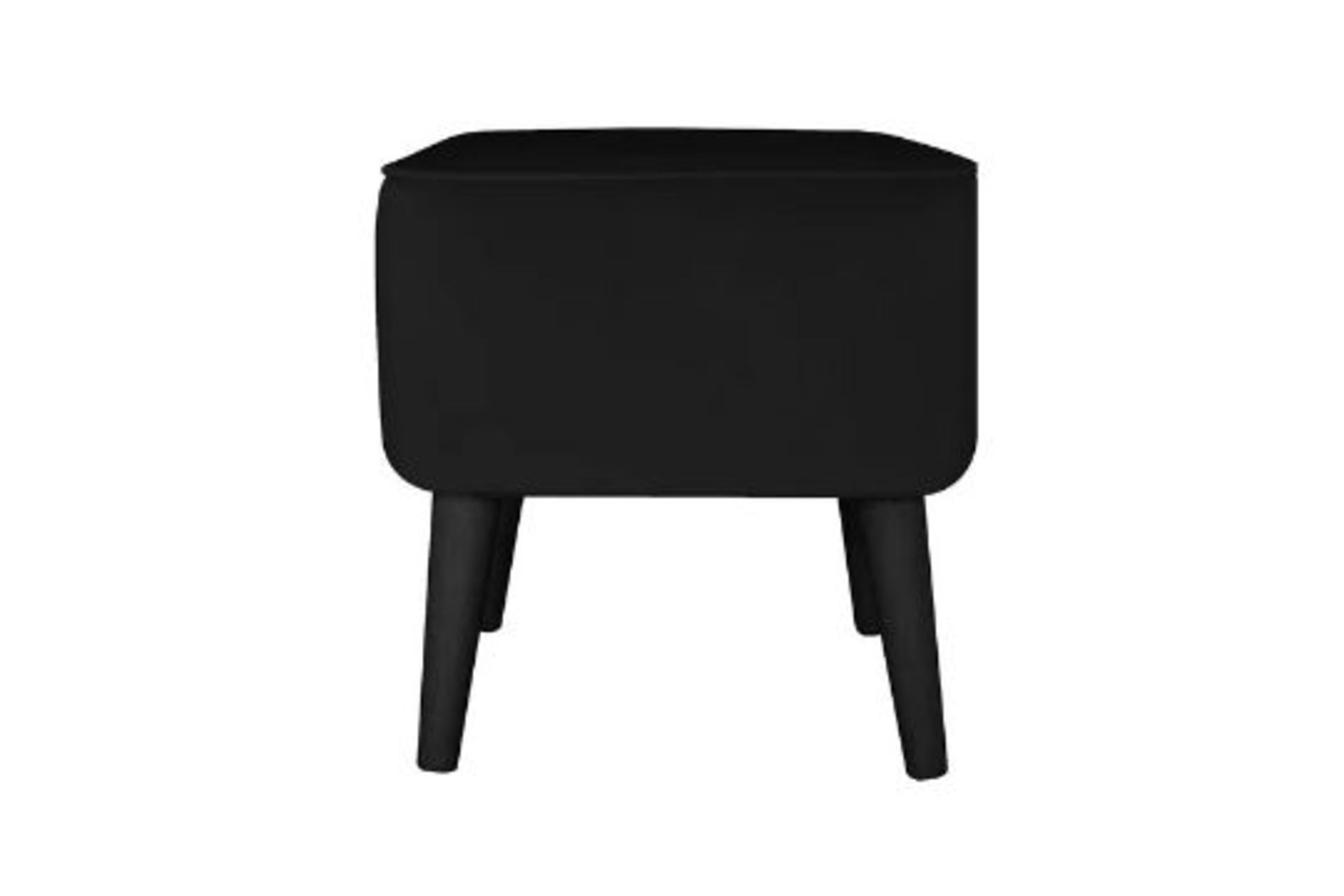 RRP £226.99 - 40Cm Wide Square Solid Colour Footstool Ottoman