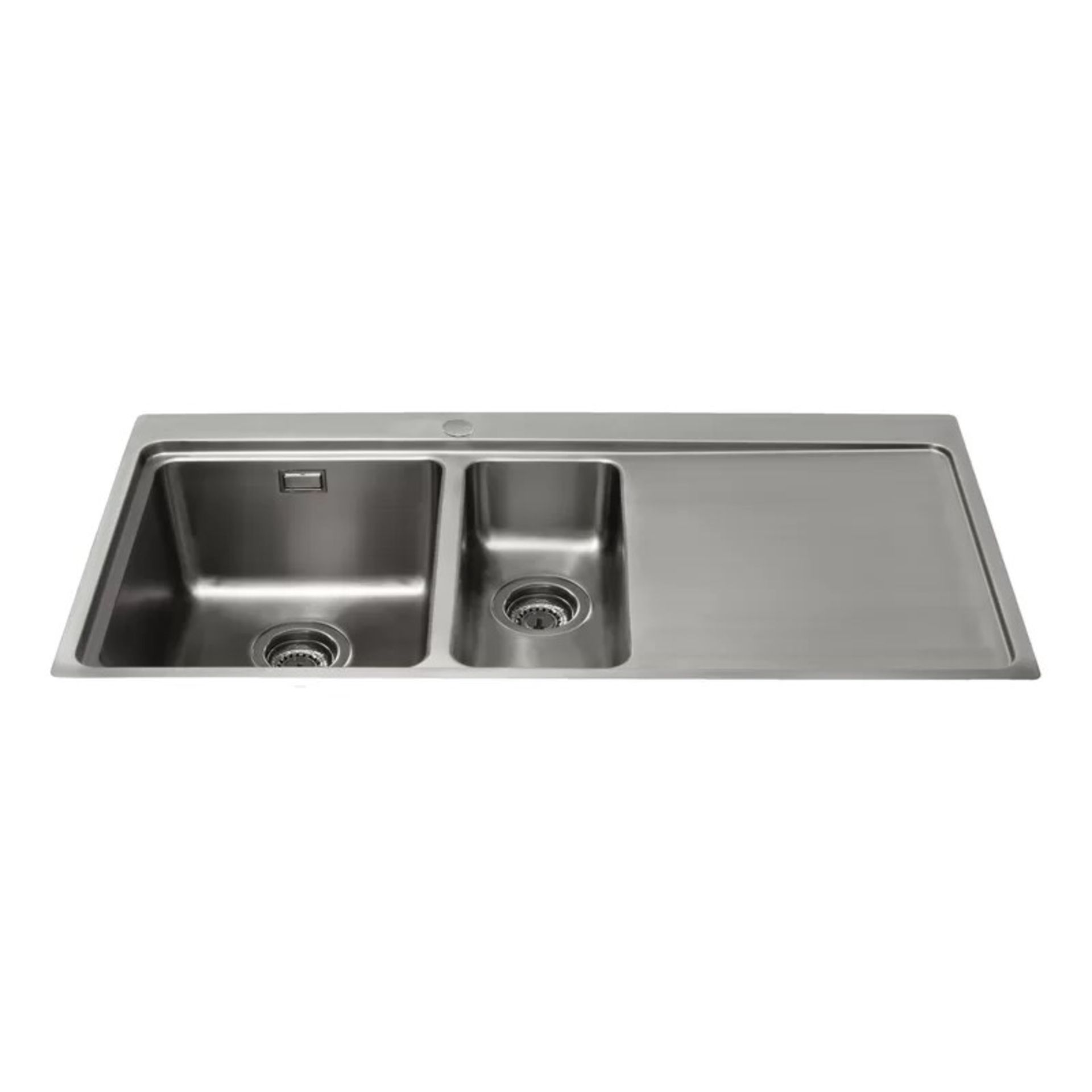 RRP £289.99 - KVF22LSS 100cm x 52cm 1.5 Bowl Inset Kitchen Sink