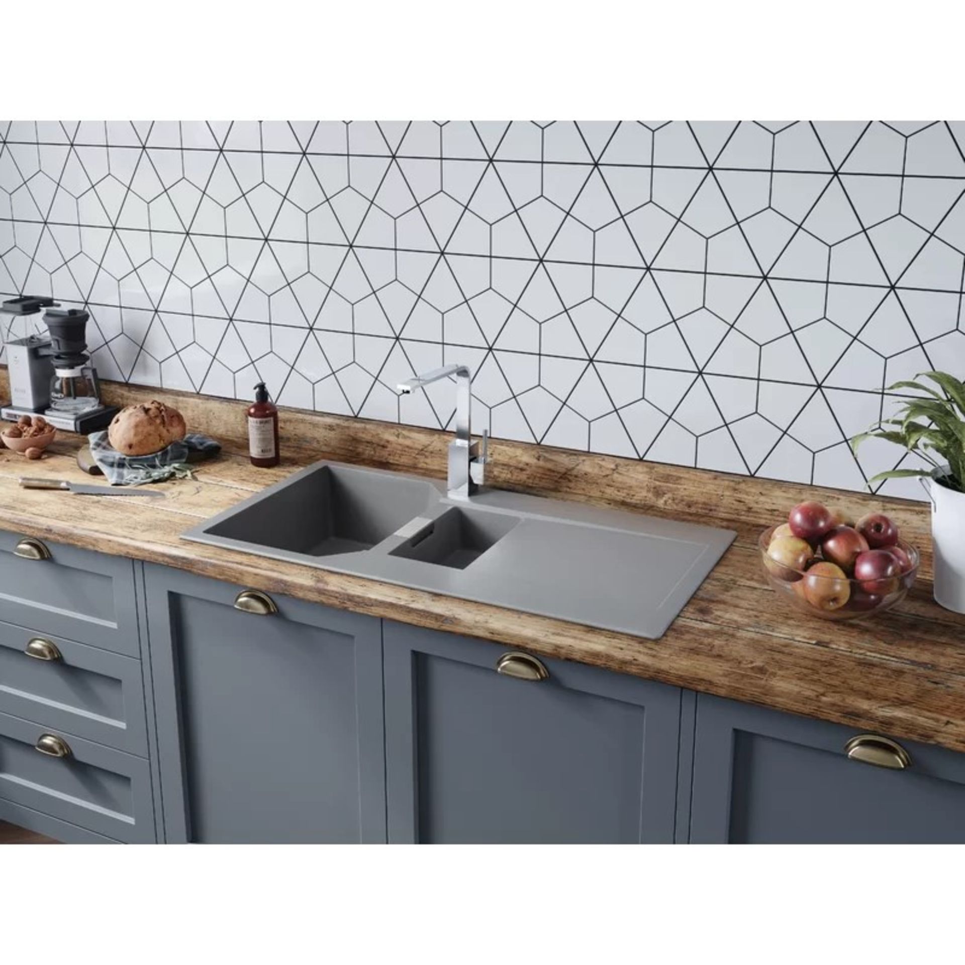 RRP £400 - Mayon 1.5 Bowl Inset Kitchen Sink