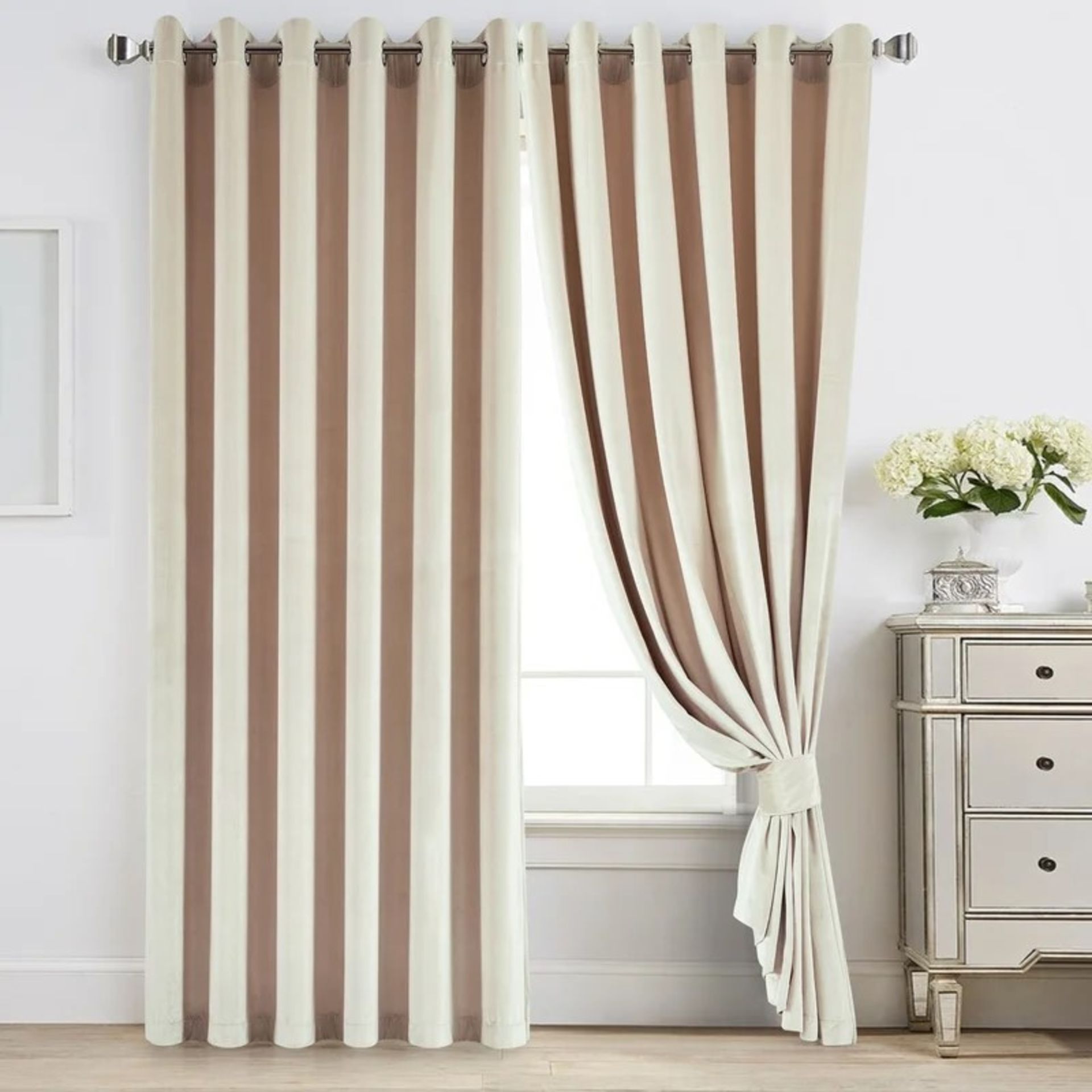 RRP £43.99 - Reede Eyelet Blackout Curtains (Set of 2)