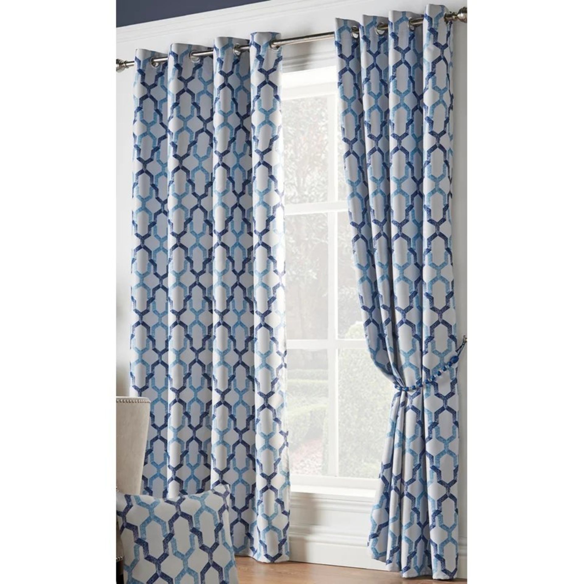 RRP £36.99 - Kairi Eyelet Room Darkening Lining (Set of 2)