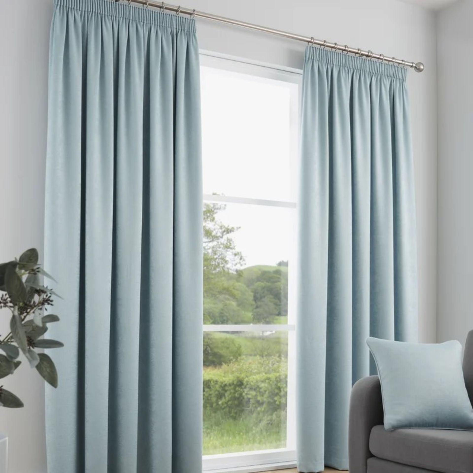 RRP £51.99 - Carianna Pencil Pleat Room Darkening Curtains (Set of 2) - Image 2 of 4