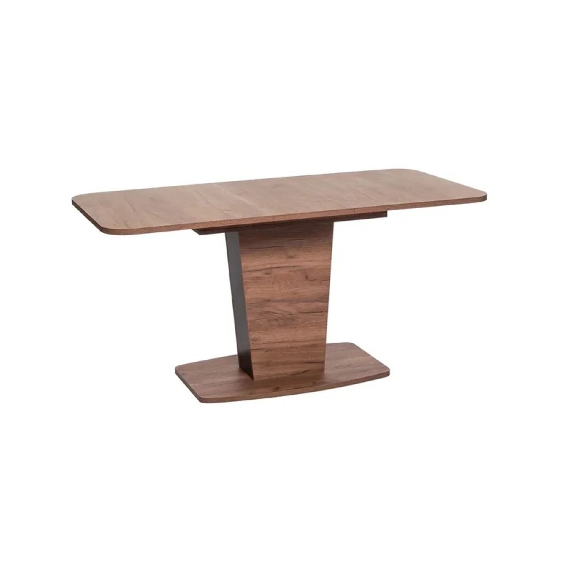 RRP £279.99 - Trevino Extendable Pedestal Dining Table - Image 3 of 3