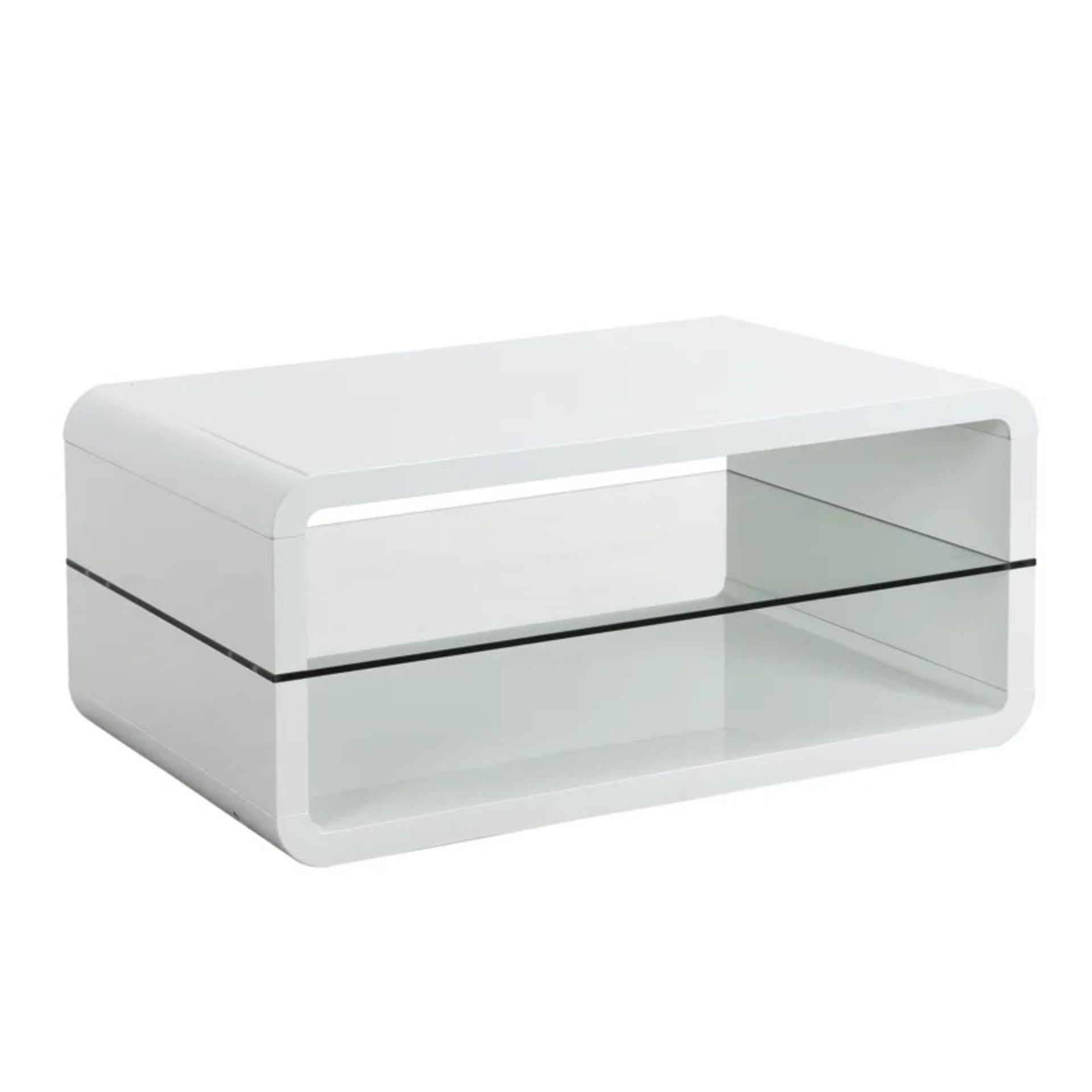 RRP £219.99 - Truex Floor Shelf Coffee Table with Storage - Image 3 of 4