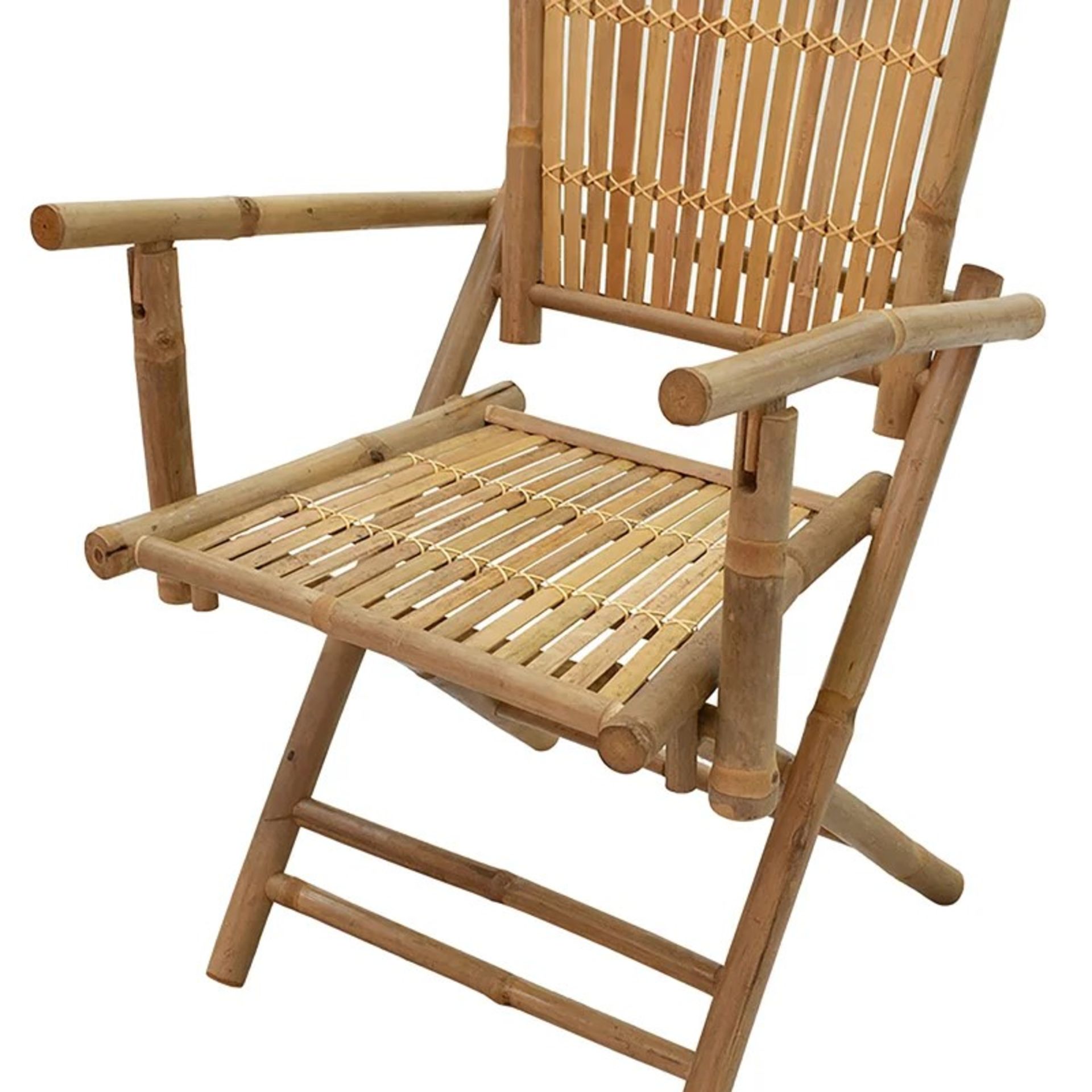 RRP £79.99 - Bamboo Patio Dining Armchair