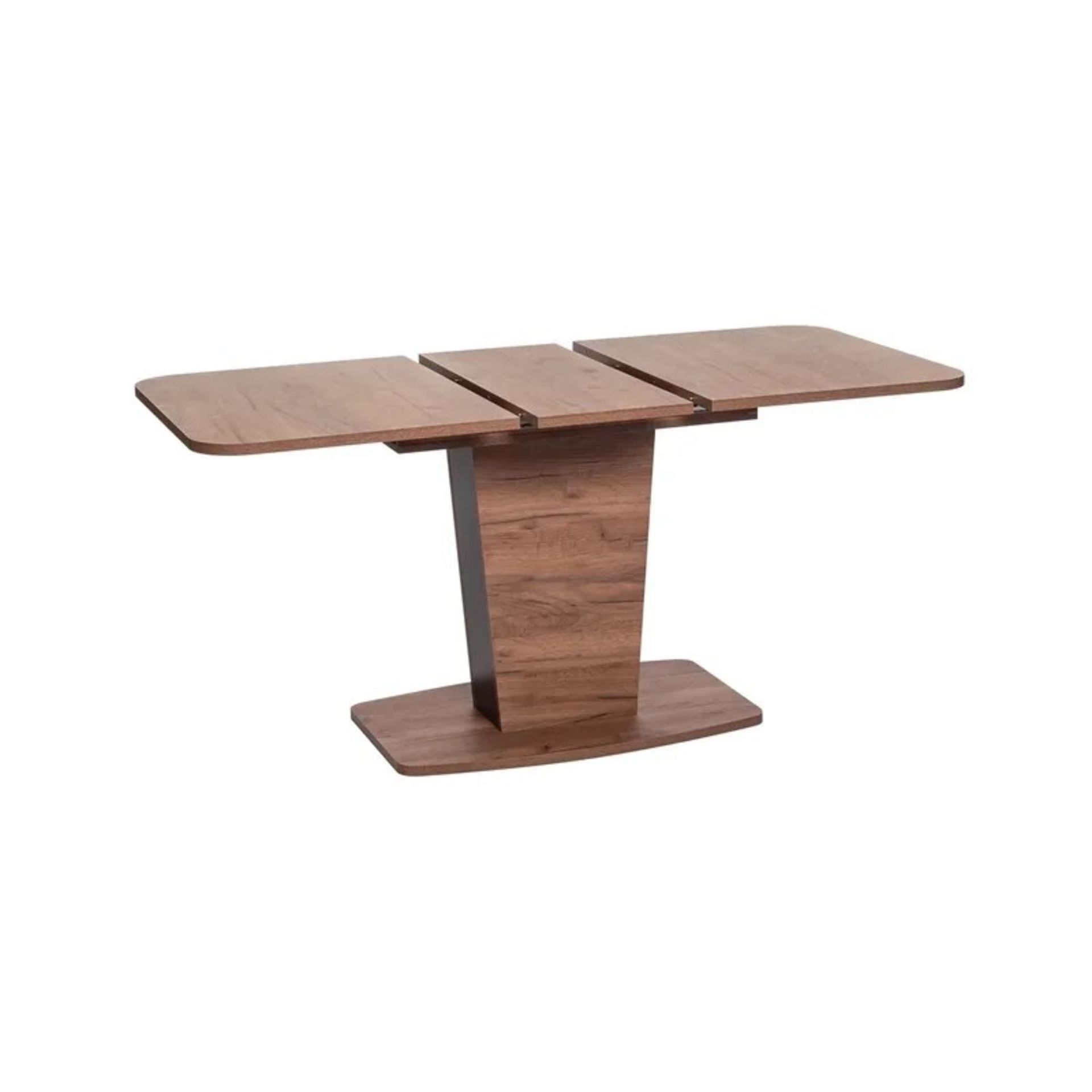 RRP £279.99 - Trevino Extendable Pedestal Dining Table - Image 2 of 3