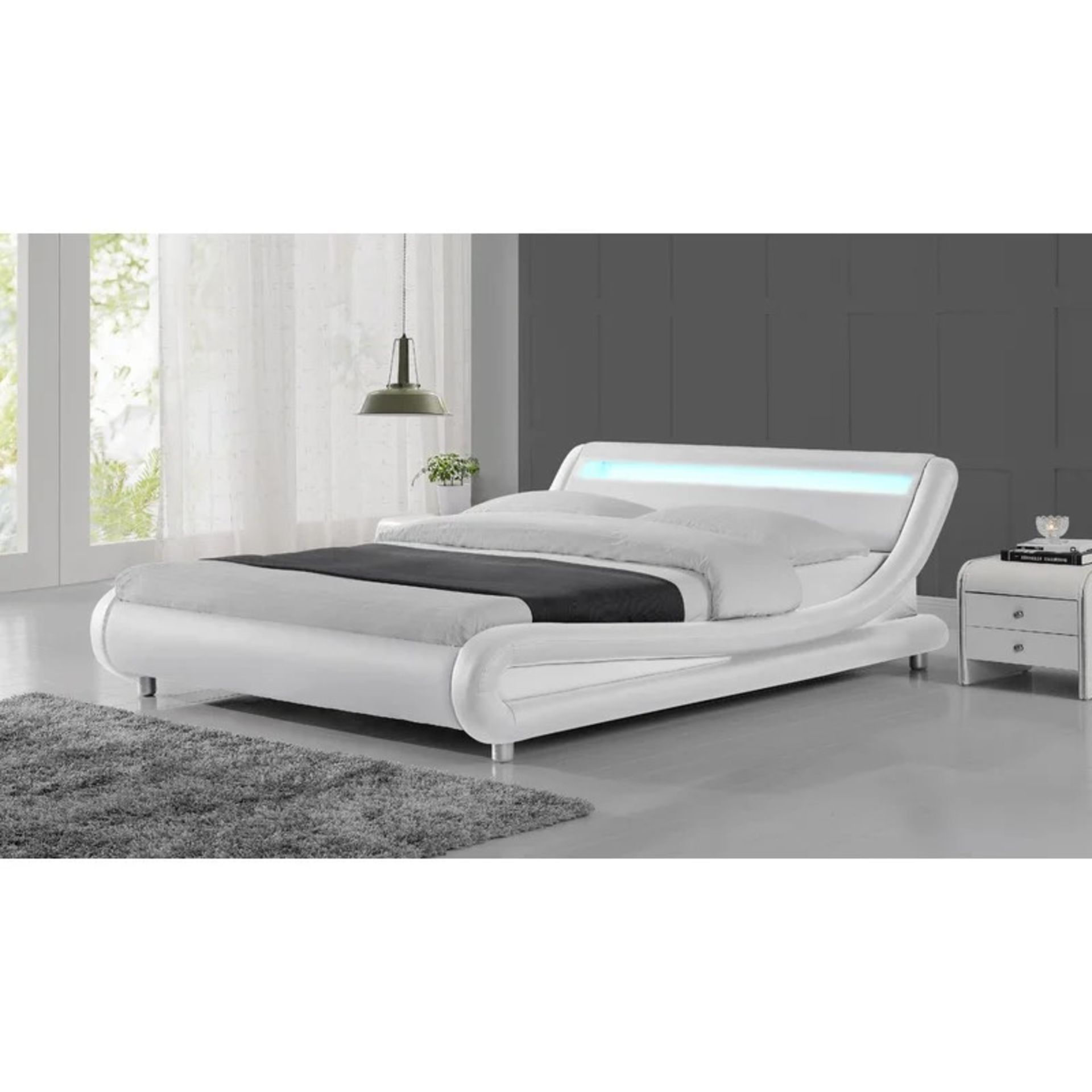 RRP £353 - 4FT 6 Double Kyara Upholstered Bed Frame - Image 2 of 3