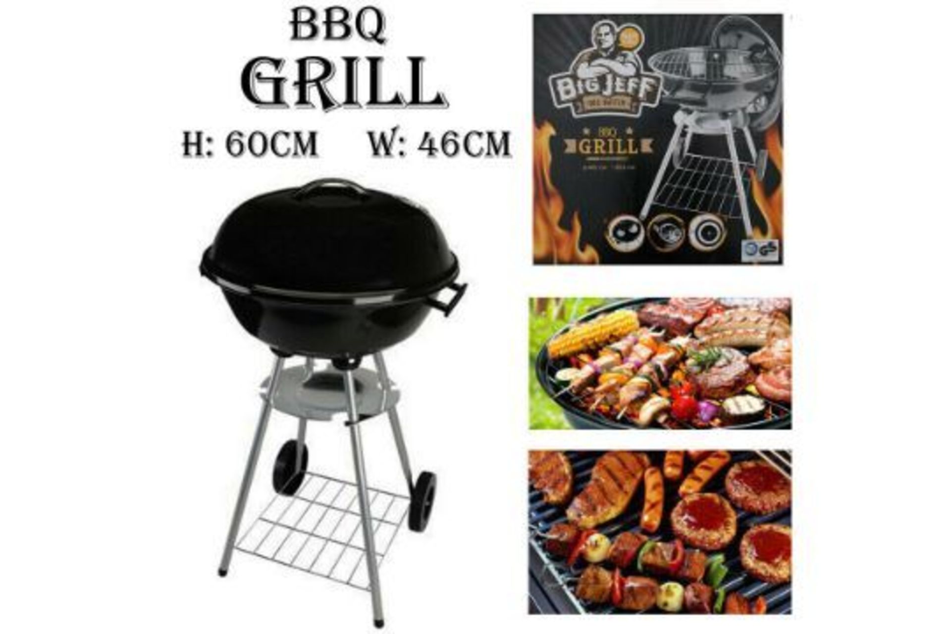 New Big Jeff BBQ Master 46cm BBQ Grill - Image 2 of 3