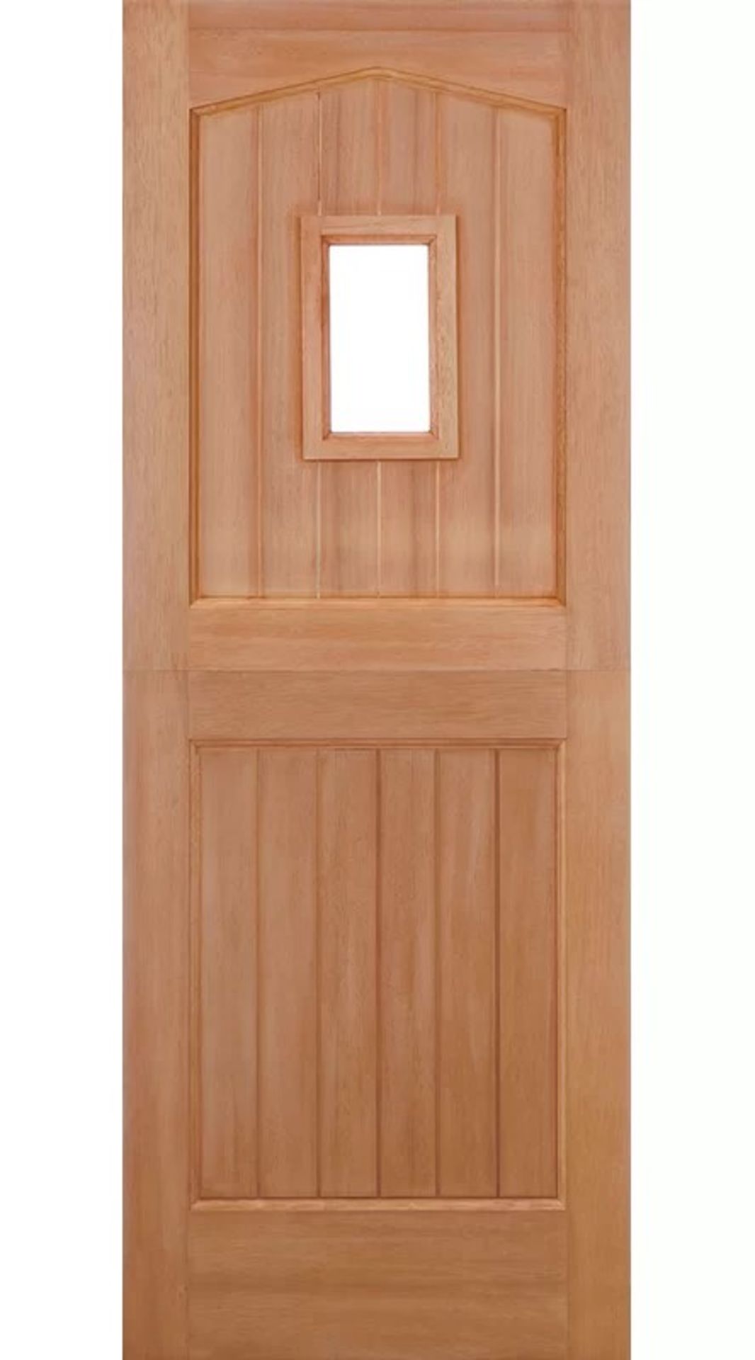 RRP £174.99 - Stable Unfinished Manufactured Wood Slab Front Entry Doors. COLLECTION OR LOCAL DELI