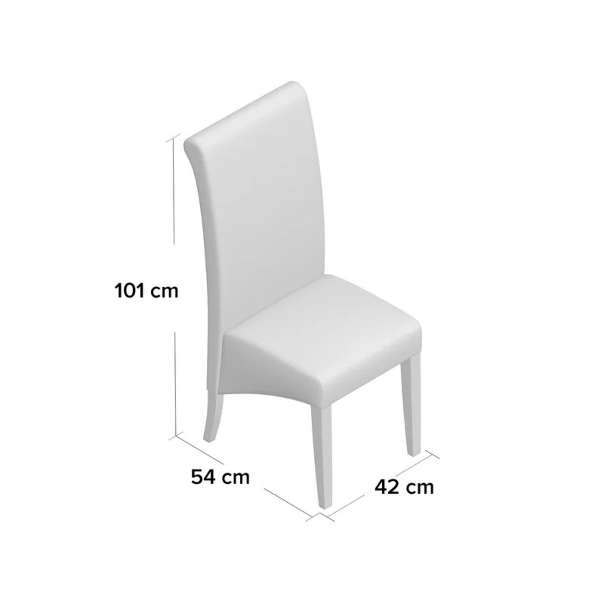 RRP £284.99 - Ameswood Upholstered Side Chair (Set of 2) - Image 2 of 2