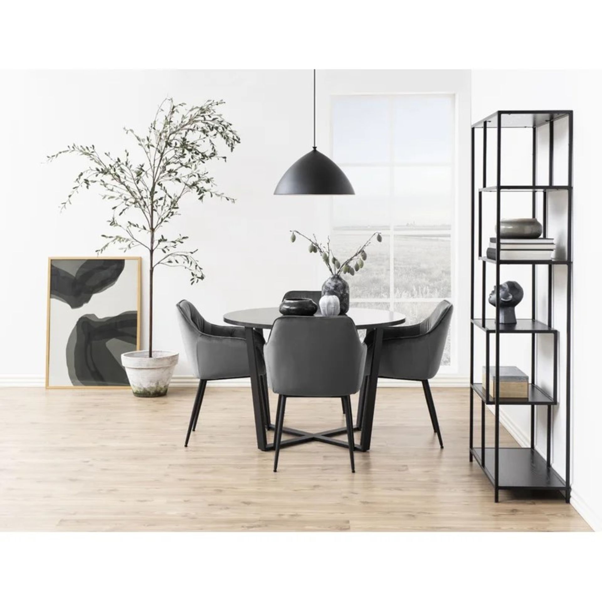 RRP £359.99 - Patrecia 110Cm Trestle Dining Table