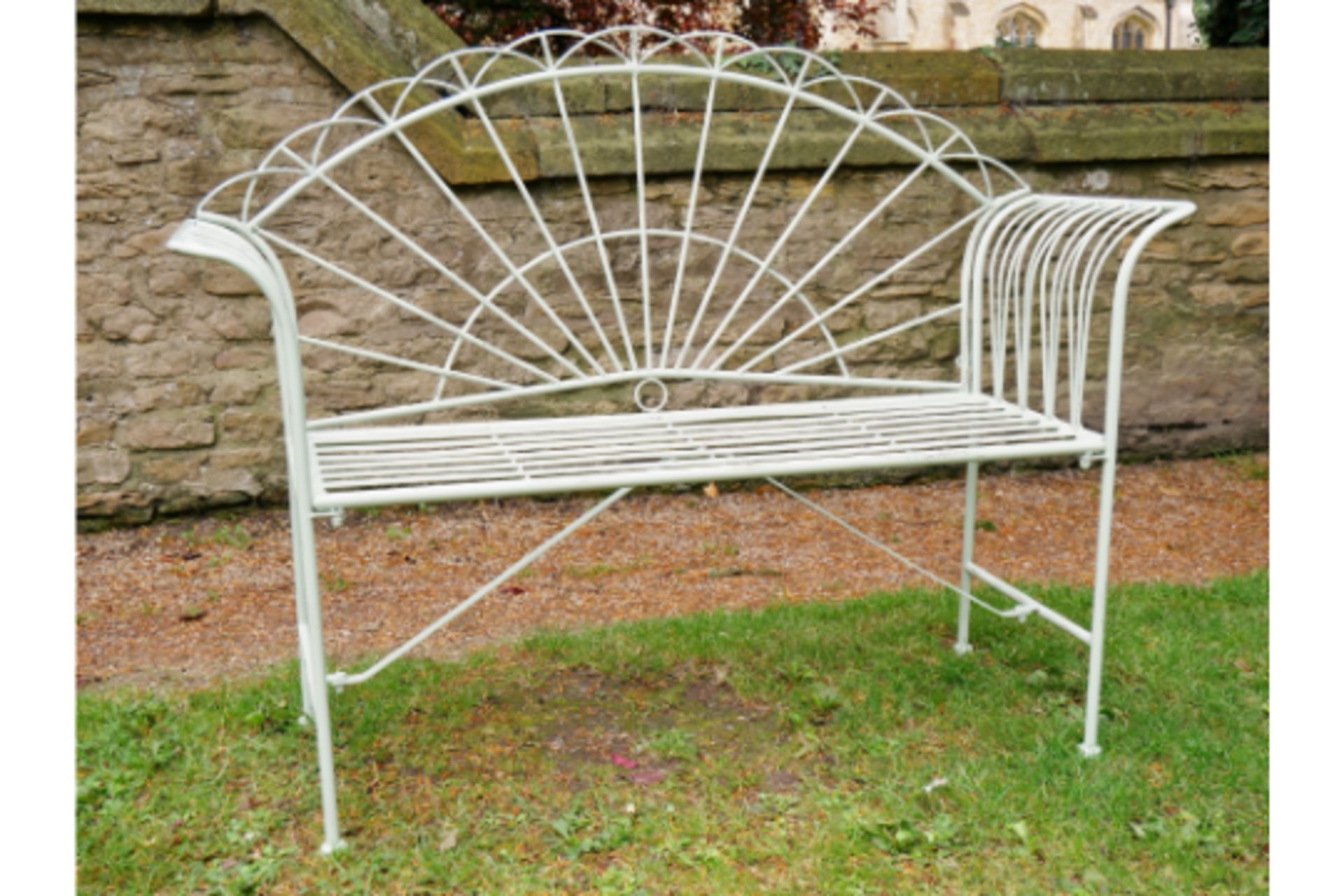 New 127cm Metal Sunrise Bench - Image 2 of 3