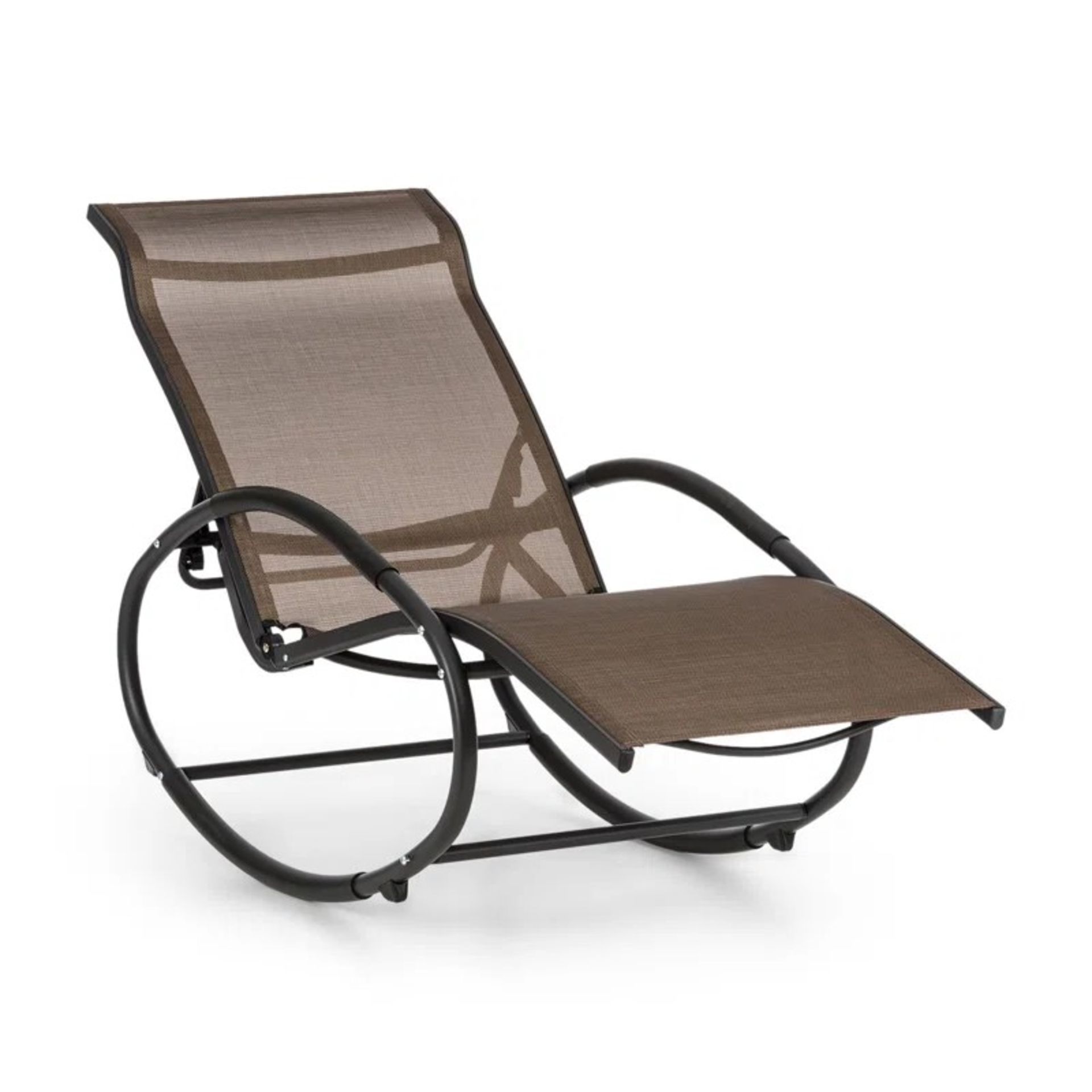 RRP £189.99 - Outdoor Rocking Metal Chair - Image 2 of 3