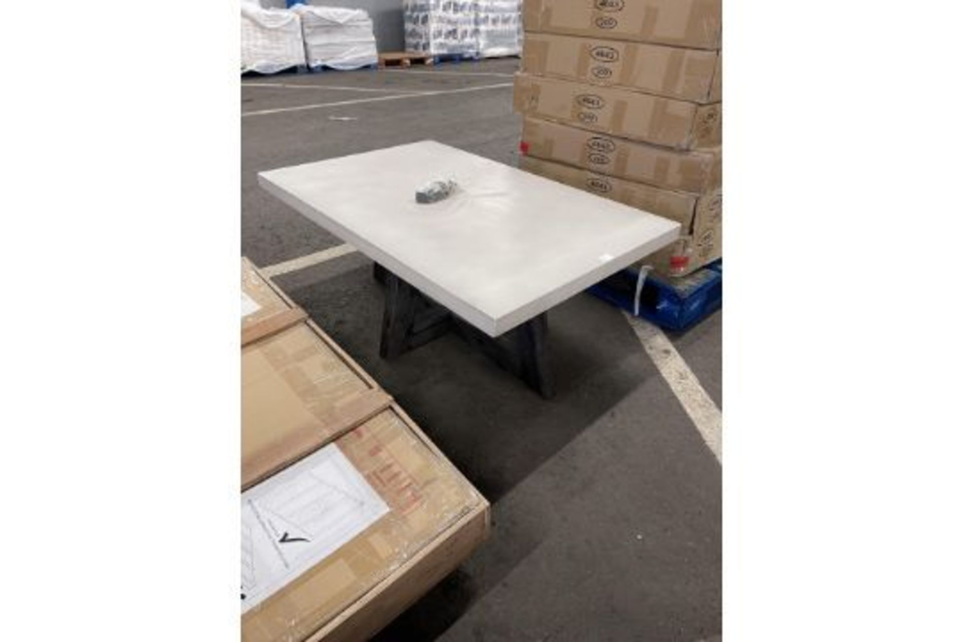 Dunelm Concrete Top Coffee Table 110 x 70cm COLLECTION ONLY