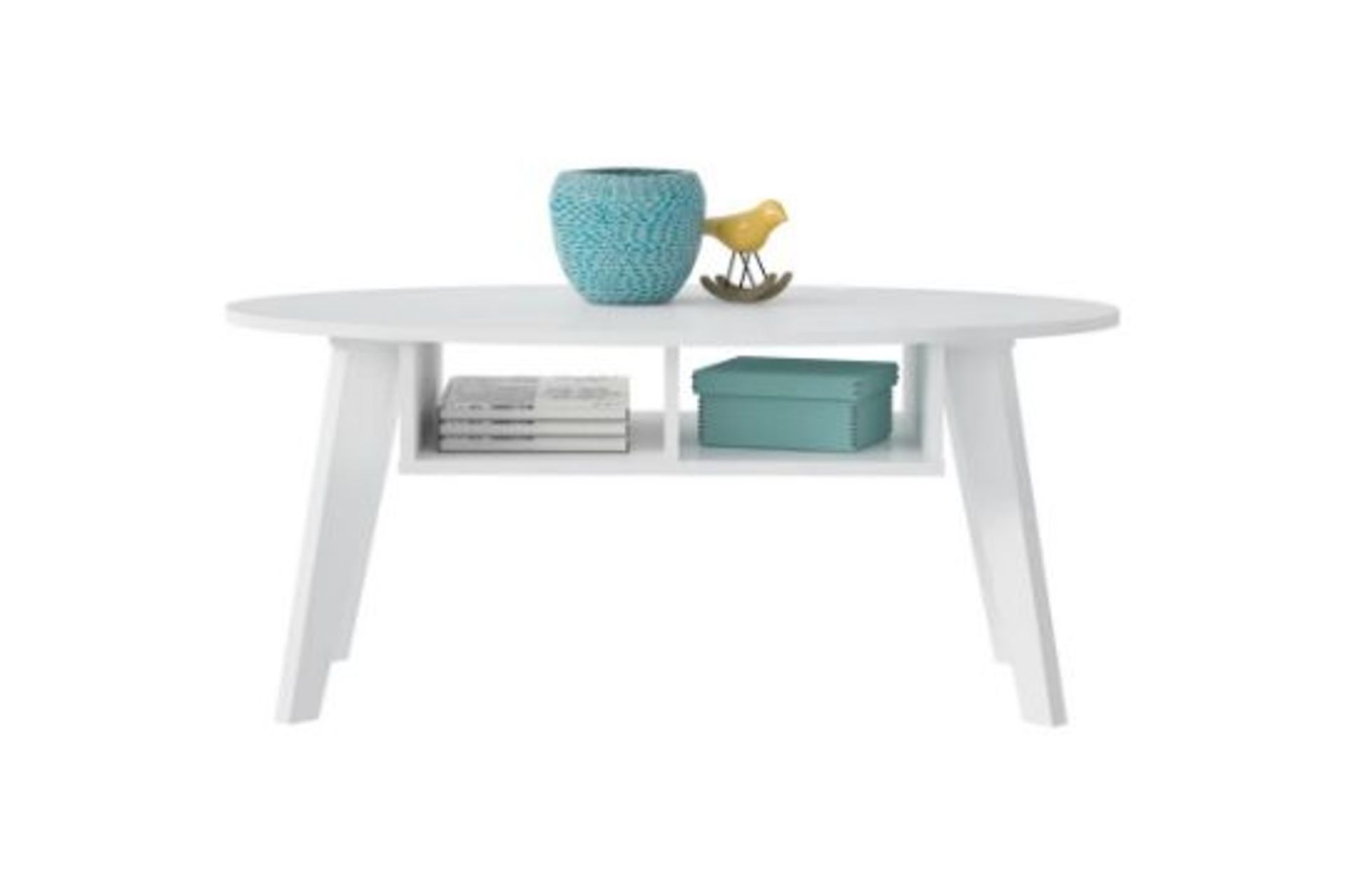 RRP £83.99 - Haillee 4 Legs Coffee Table with Storage - Image 2 of 3