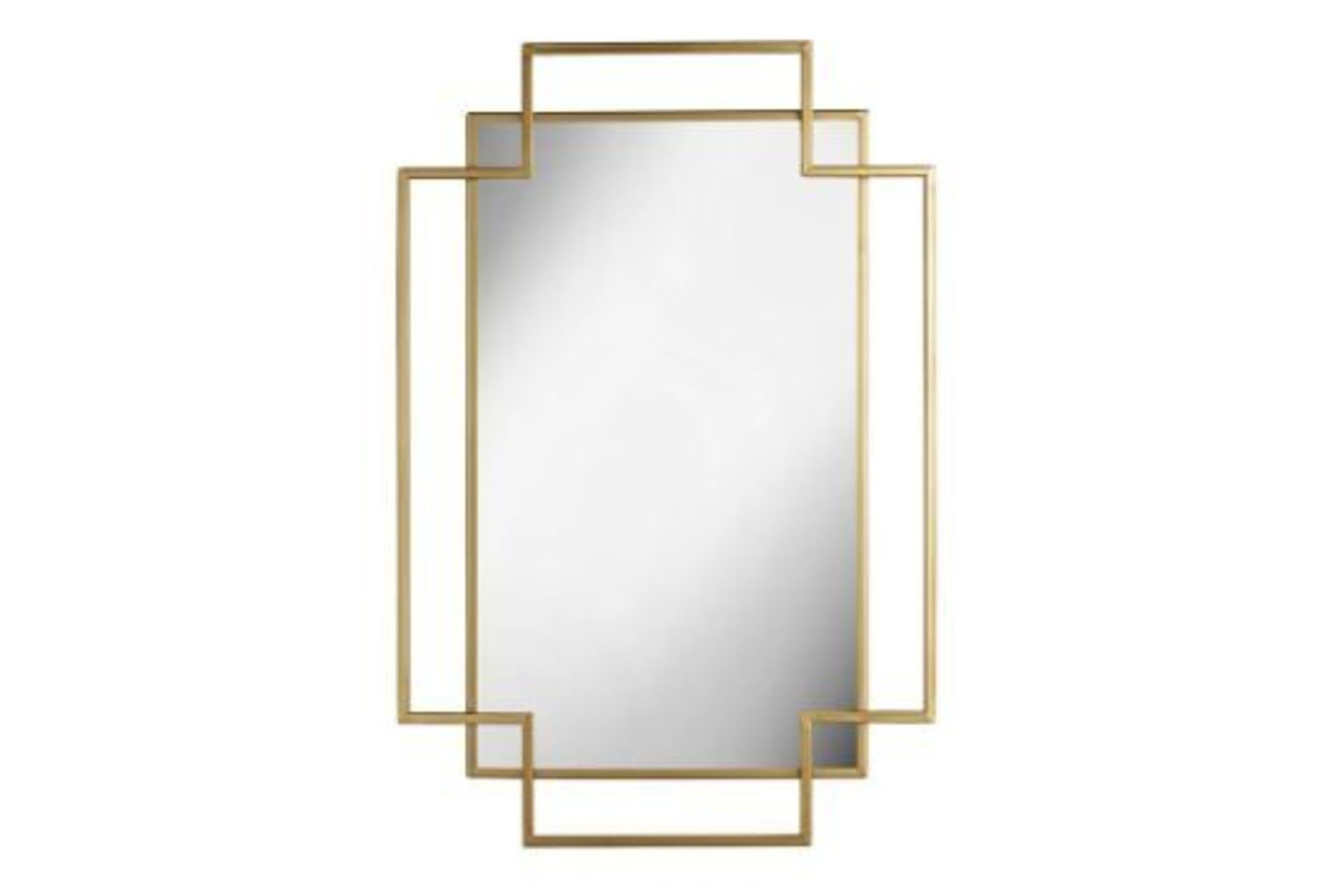 RRP £49.99 - Deco Metal Accent Mirror