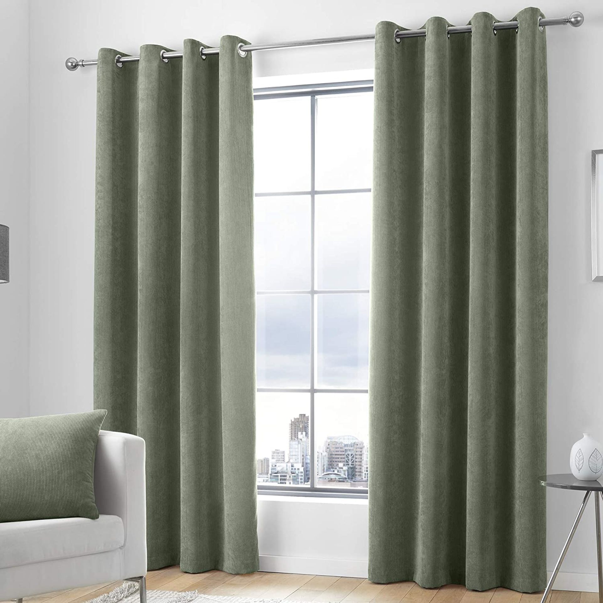 RRP £31.99 - Anthea Eyelet Room Darkening Curtains