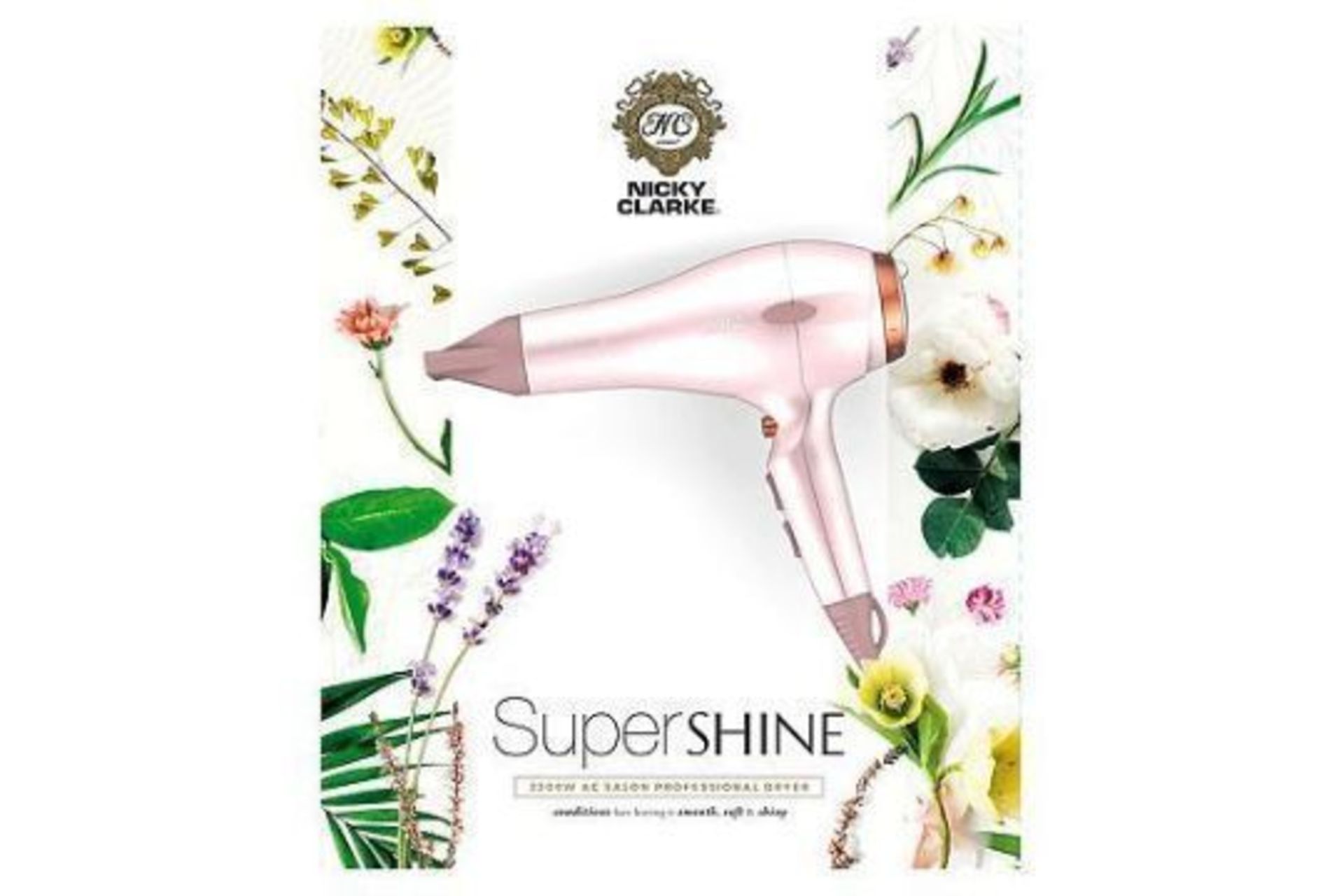New Nicky Clarke Pink Supershine Hair Dryer - RRP £49.99. - Image 2 of 2