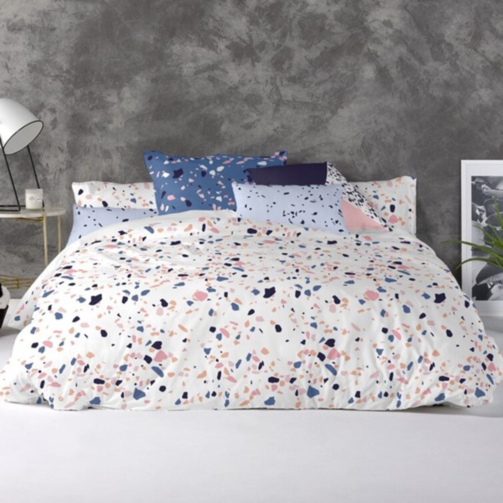 RRP £90 - 5FT Kingsize Aileen Percale Duvet Cover