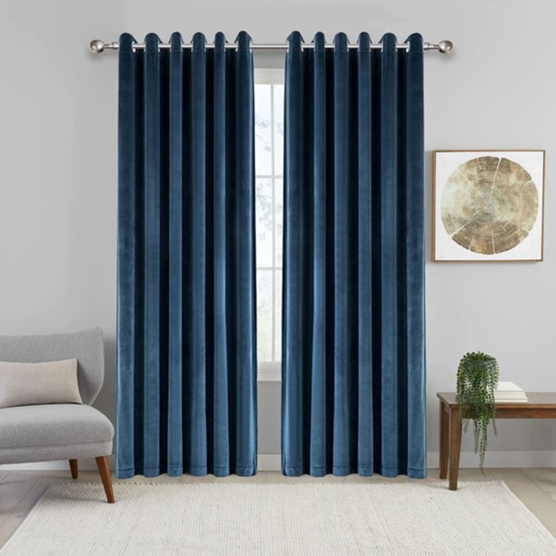 RRP £46 - Imperial Rooms Eyelet Sheer Curtains (Set of 2)