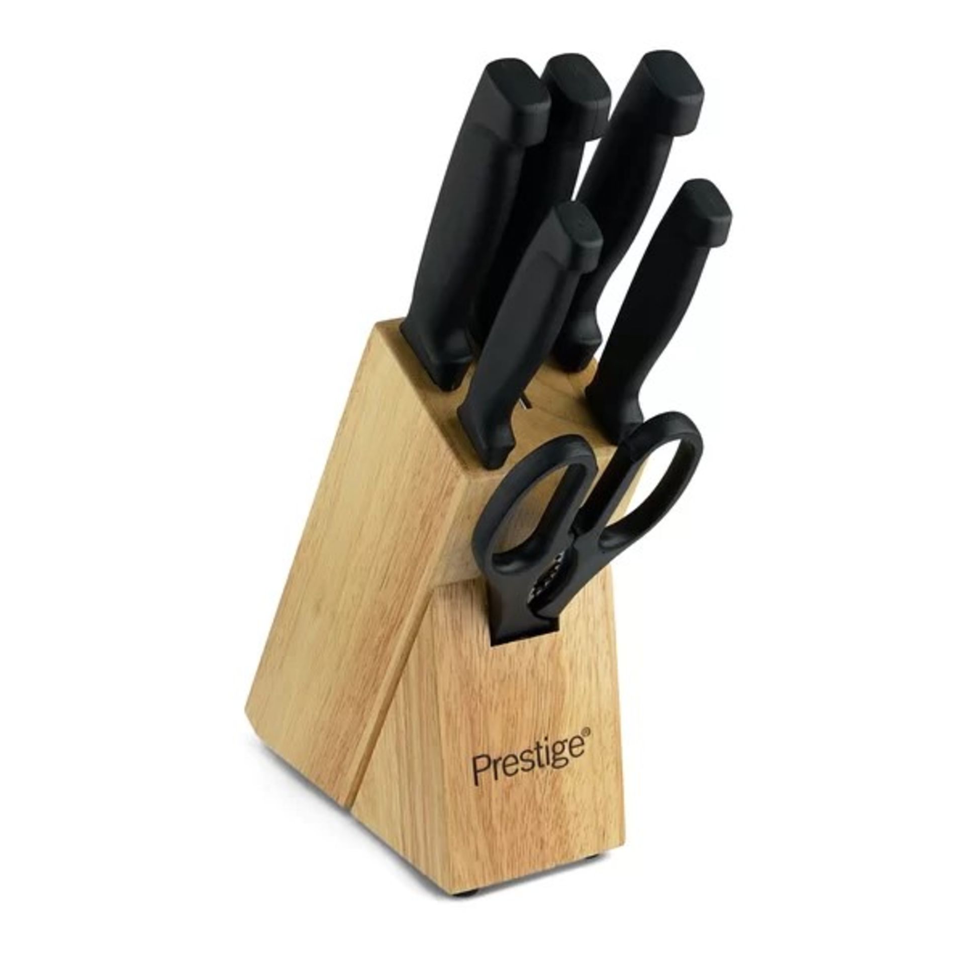 RRP £ 19.99 -Prestige Stainless Steel 7 Piece Knife Block Set