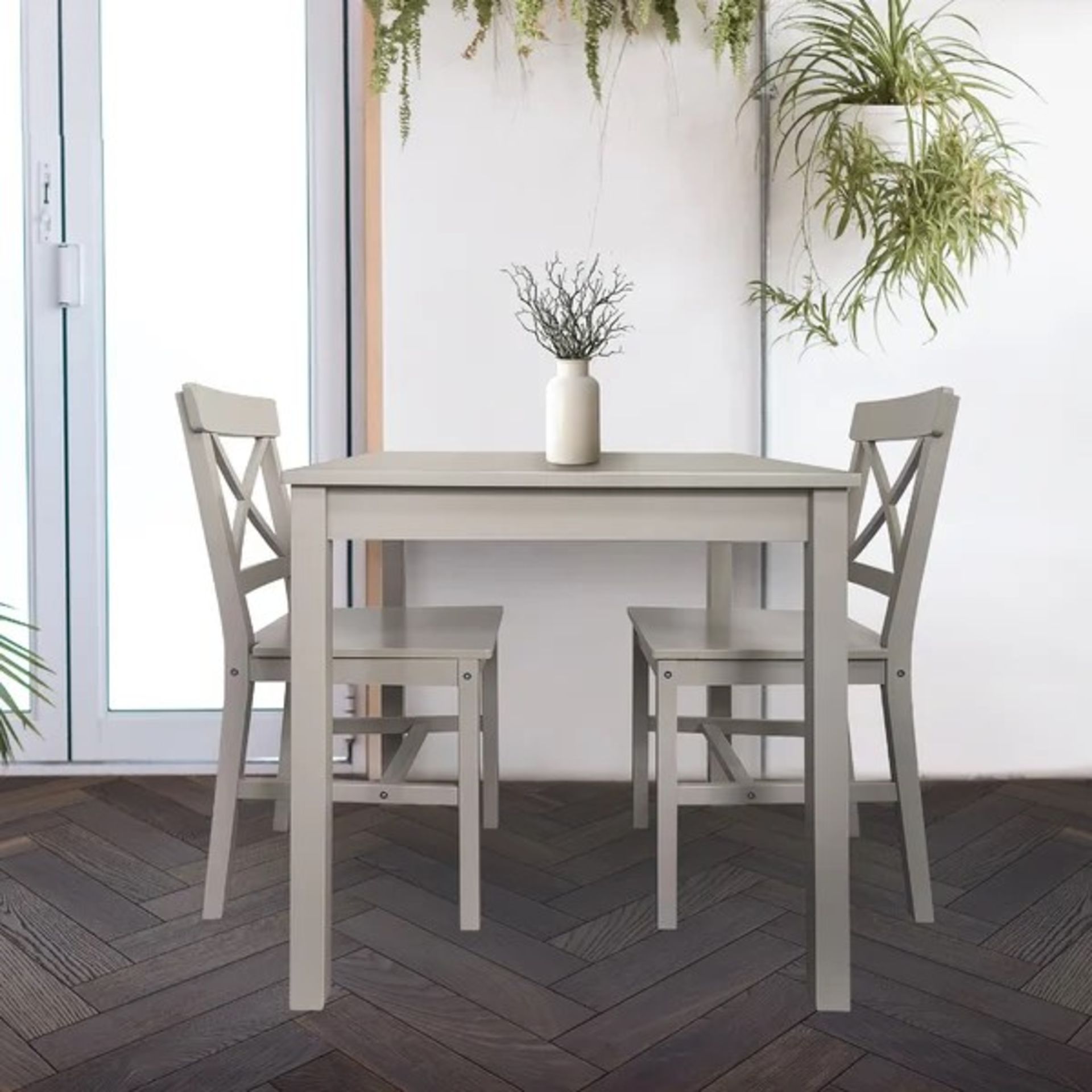 RRP £176.99 - Lars 2 - Person Dining Set - grey