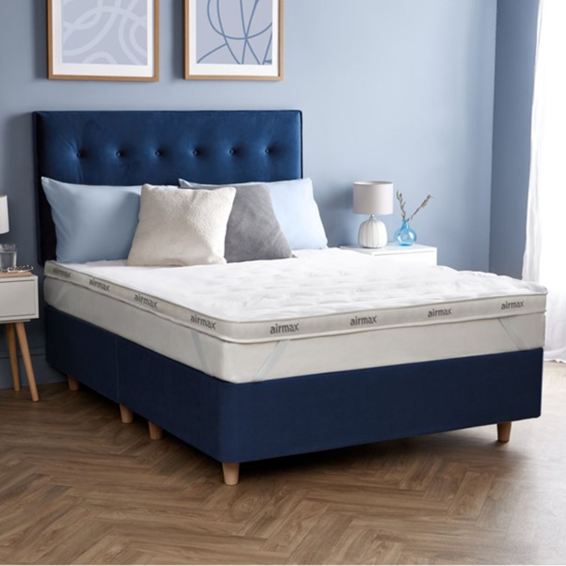 RRP £63.99 - 4FT 6 Double Silentnight Airmax 8cm Mattress Topper