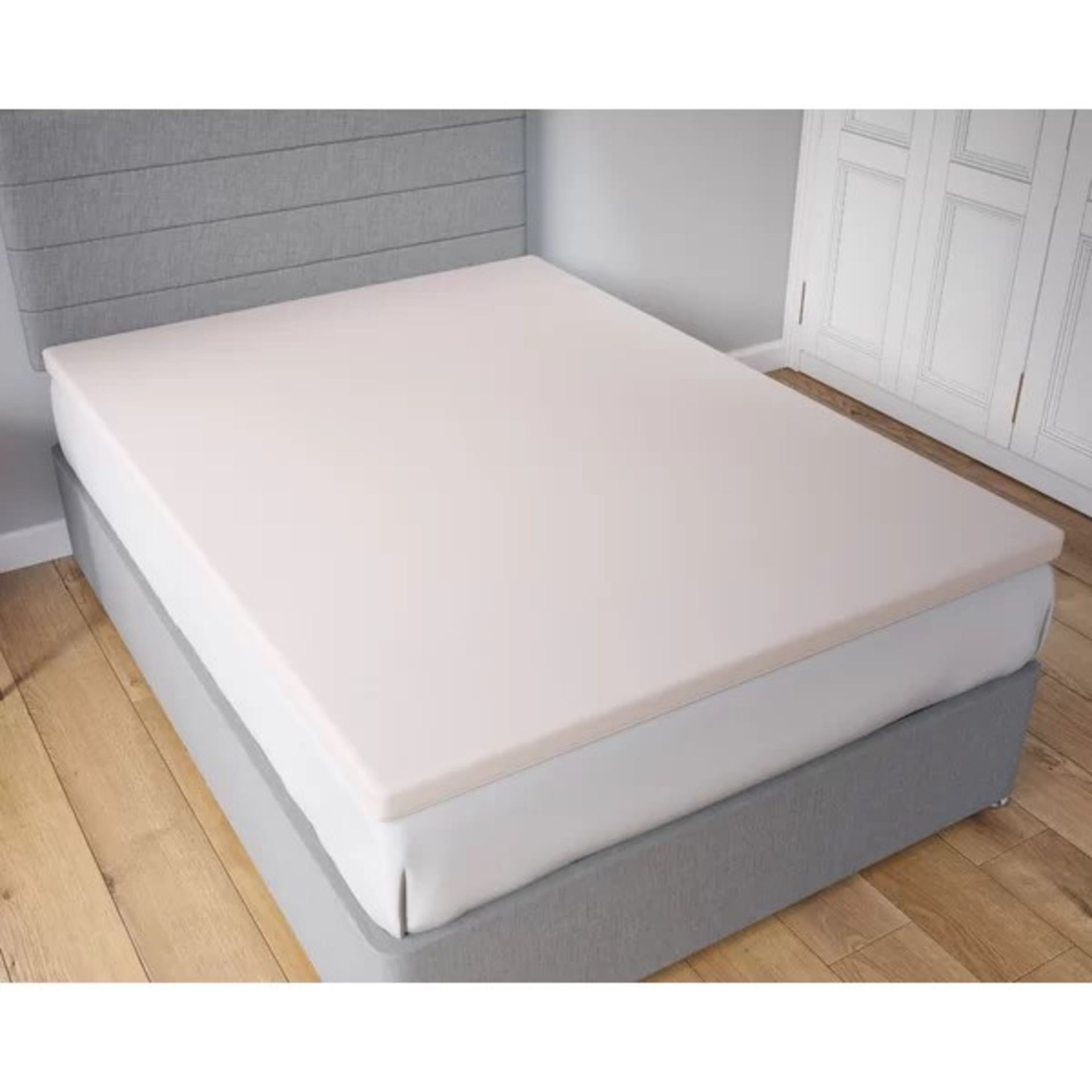 RRP £52.99 - Ulverst 2.5cm Memory Foam Mattress Topper