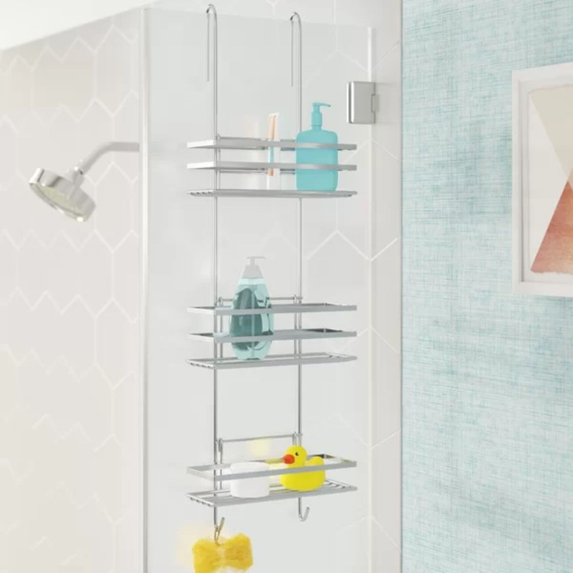 RRP £25.99 - Metal Hanging Shower Caddy