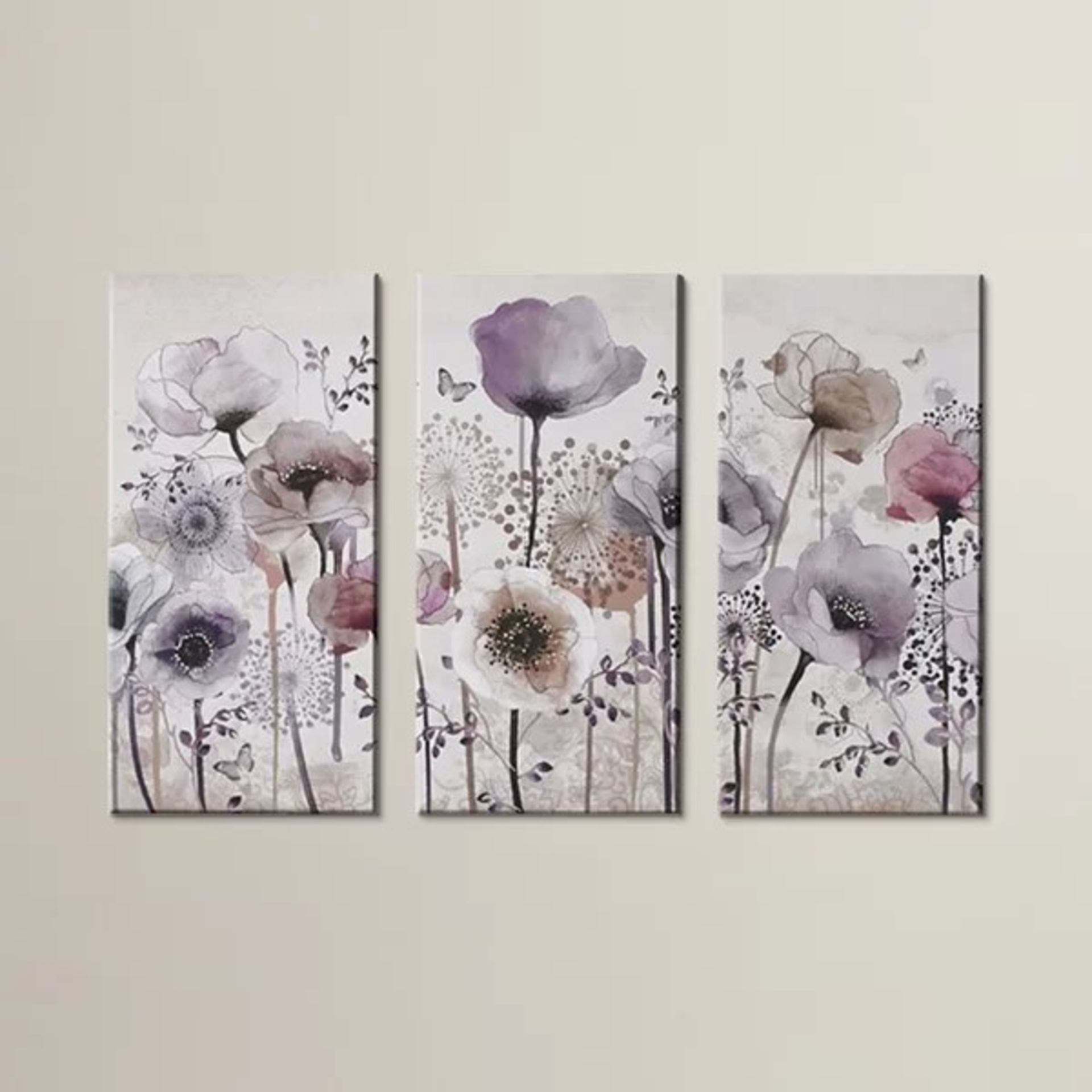 RRP £61.99 - 'Classic Poppy' Framed Graphic Art Print Multi-Piece Image on Wrapped Canvas