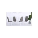 RRP £157.99 - Lanphear Upholstered Side Chair in Grey (Set of 4) - Grey