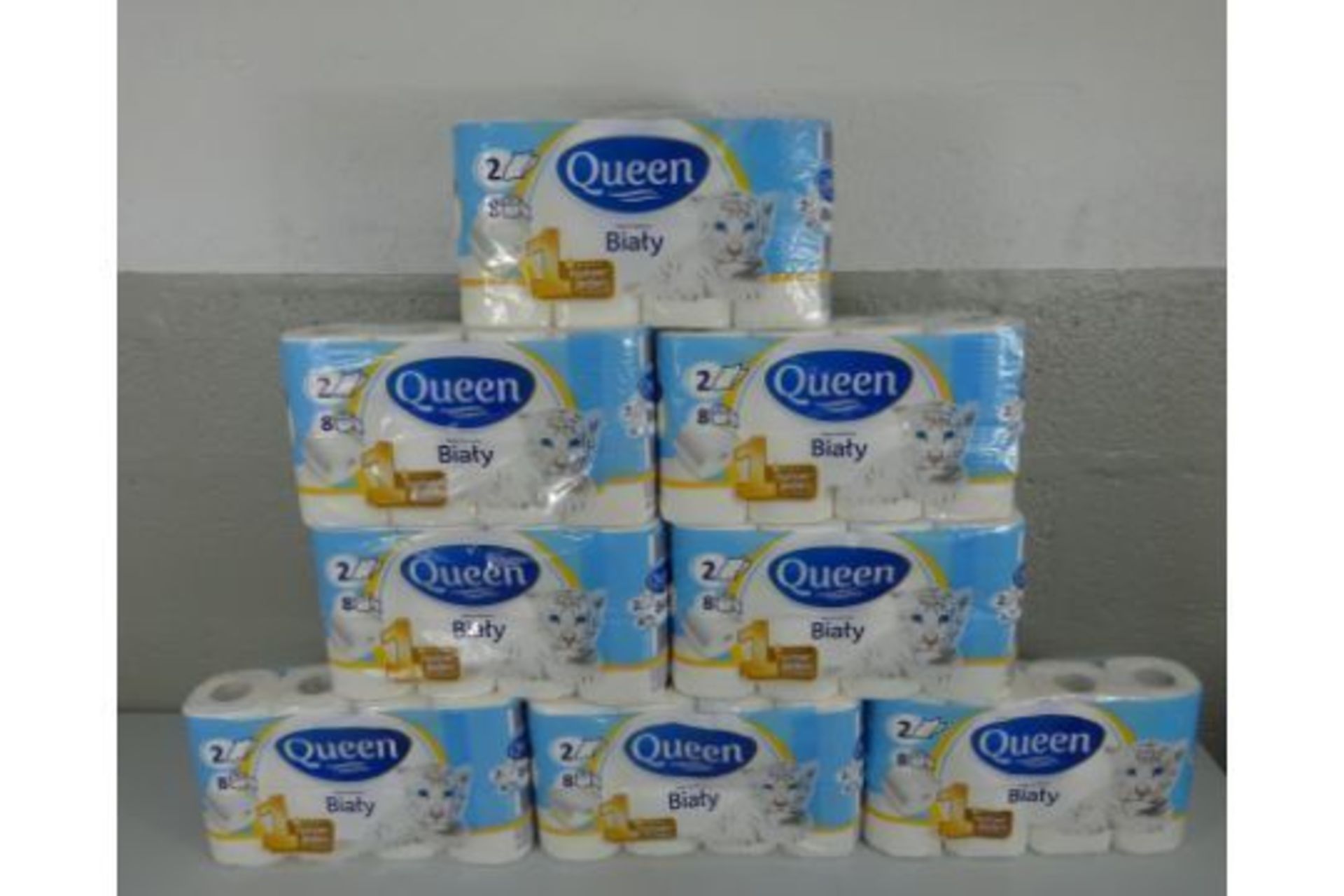 x8 New Packs of 8 Rolls 2 Ply Toilet Roll - 64 Rolls In Total