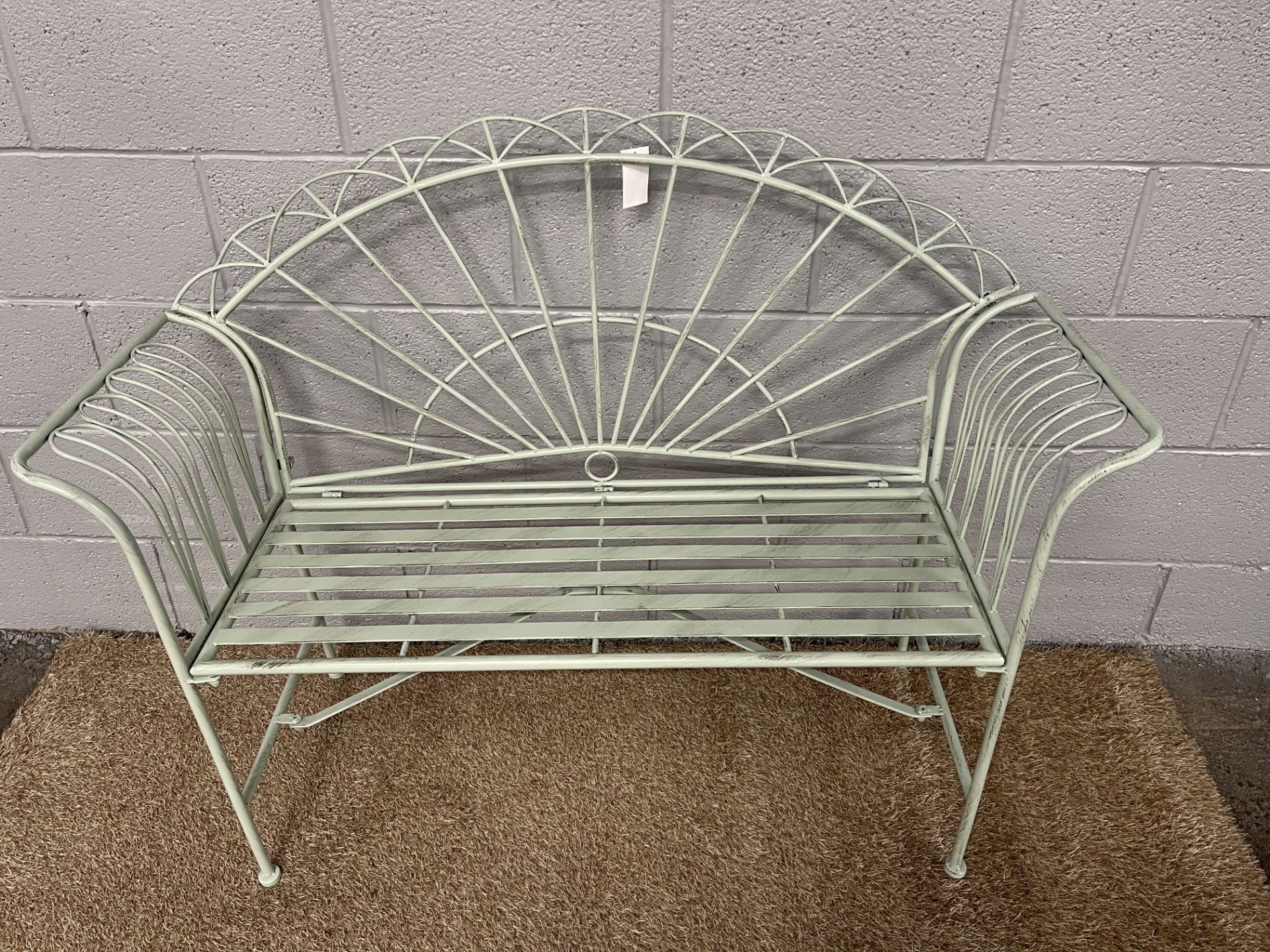 New 127cm Metal Sunrise Bench