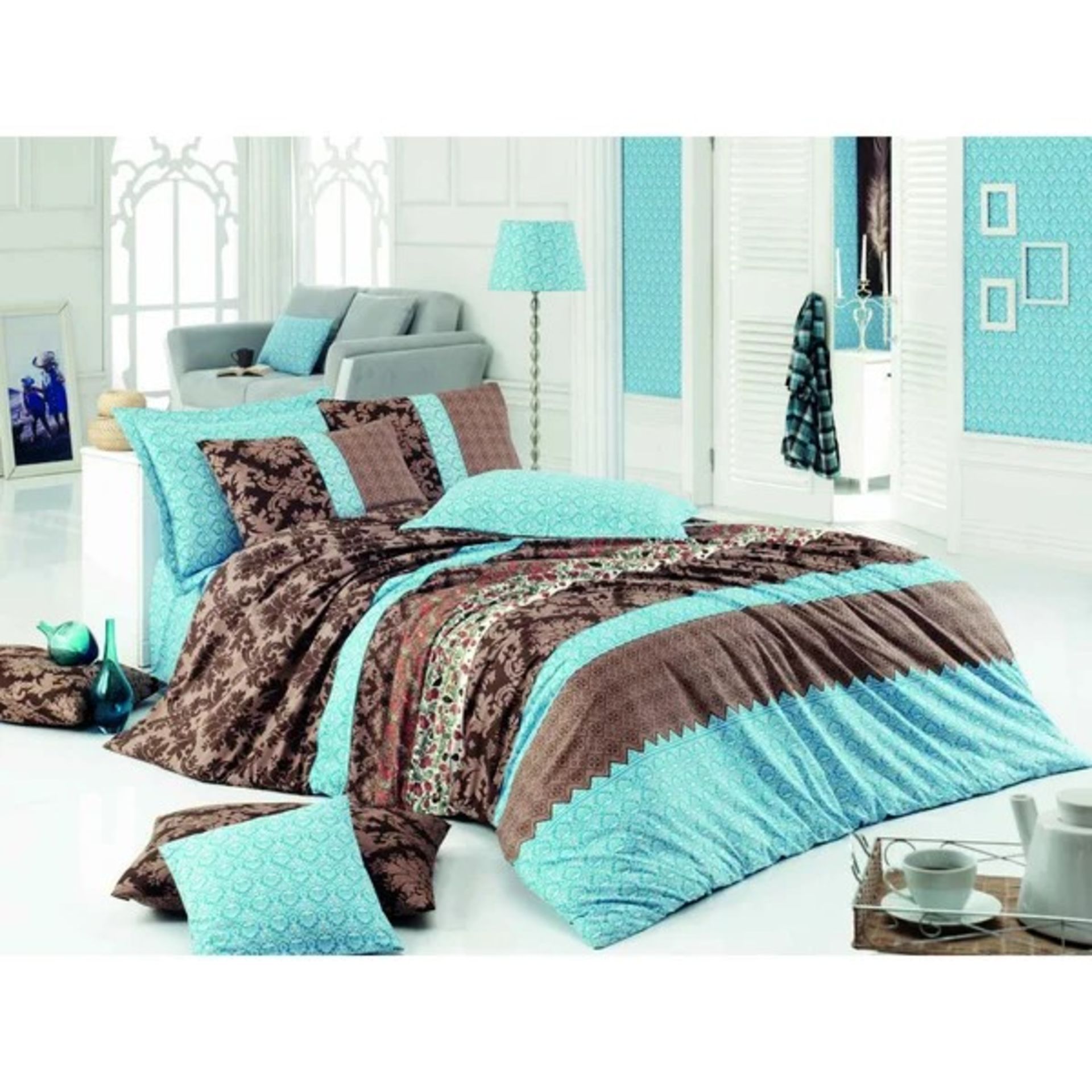 RRP £115.00 - Maker Duvet Cover Set - Size: Emperor - 2 Pillowcases (80 x 80 cm), Colour: