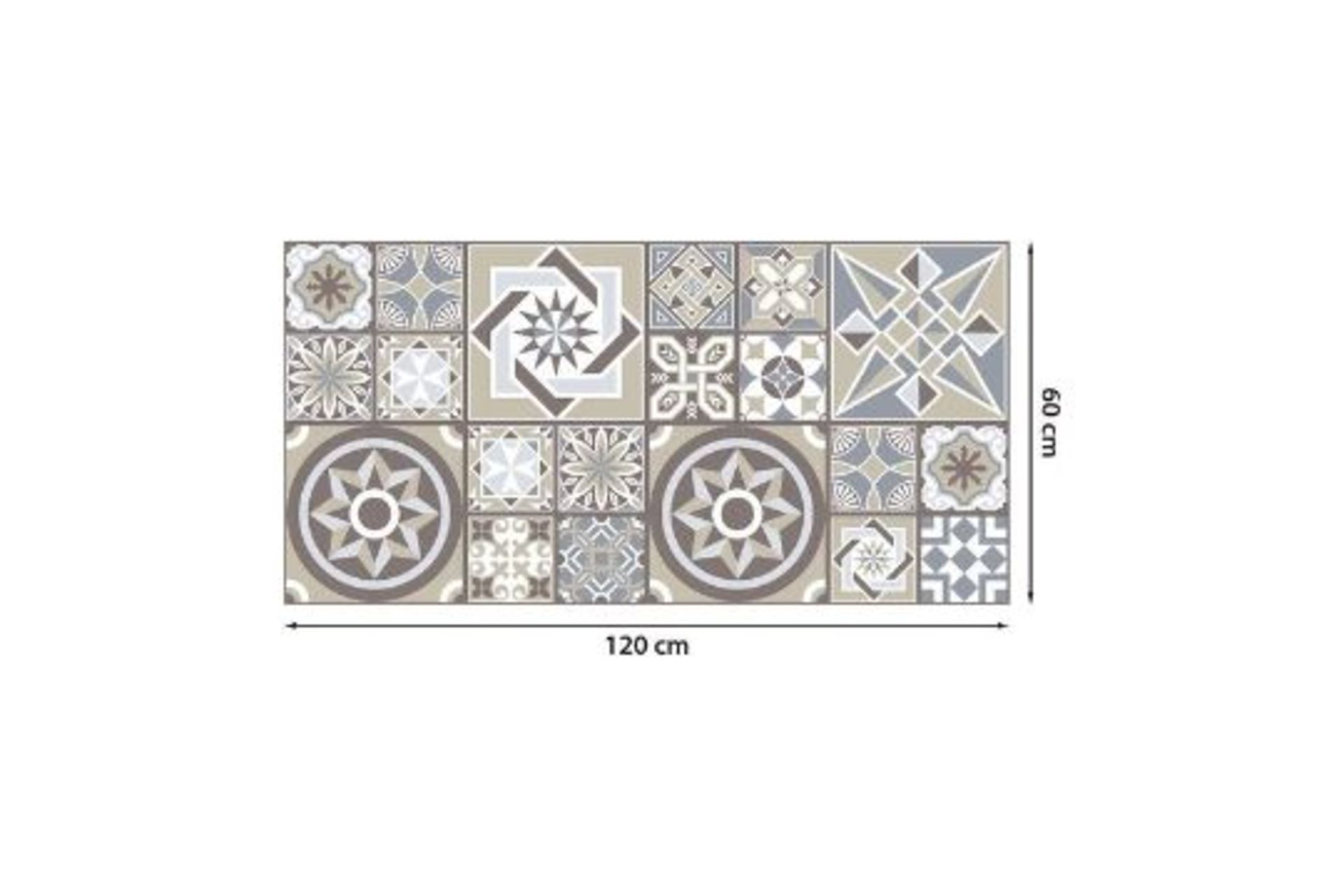 RRP £350 - X10 Walters 120x60 cm Mosaic Tile in Grey/Beige - 60cm W x 120cm L - Image 4 of 4