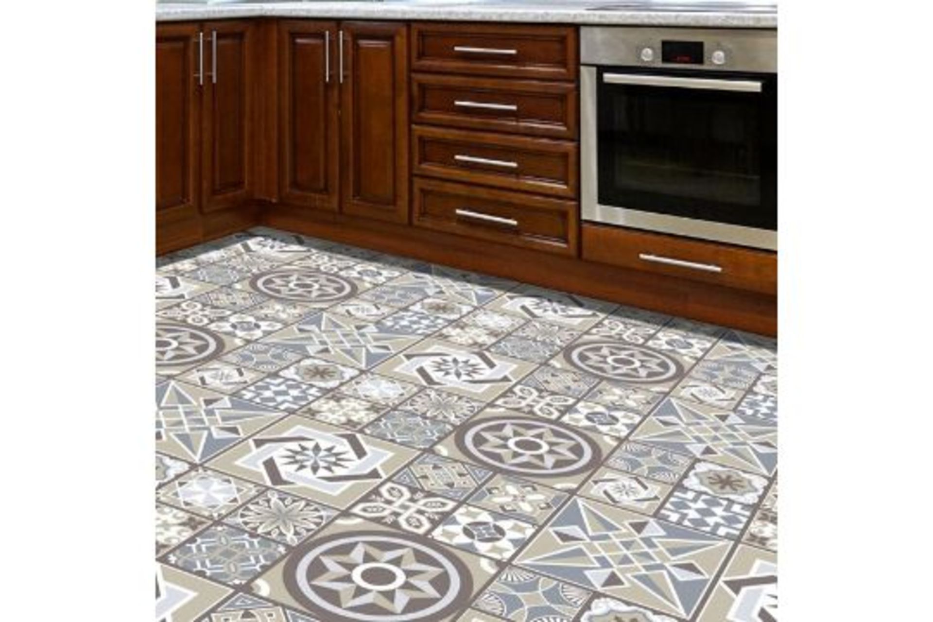 RRP £350 - X10 Walters 120x60 cm Mosaic Tile in Grey/Beige - 60cm W x 120cm L