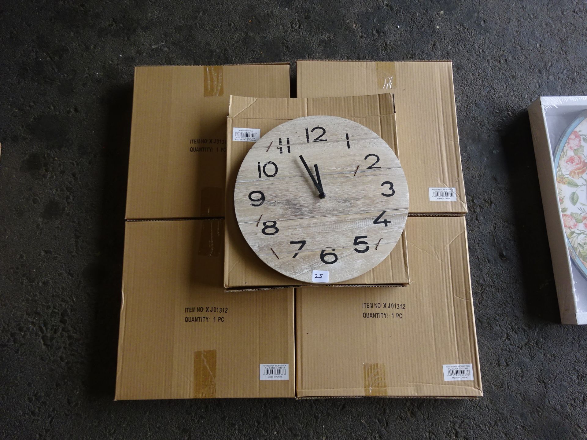 5 NEW WOODEN WALL CLOCKS