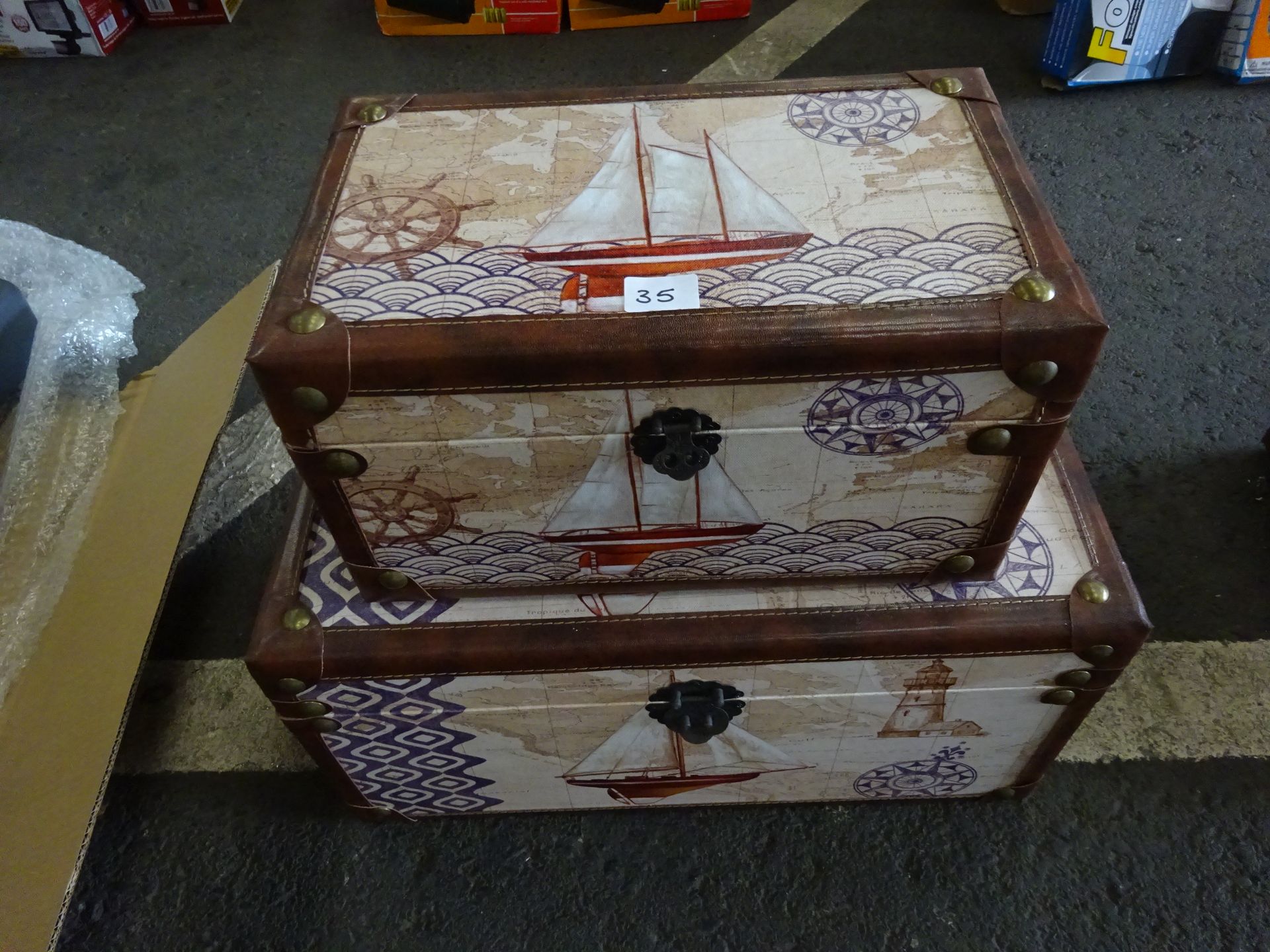 2 SHIP STORAGE BOXES