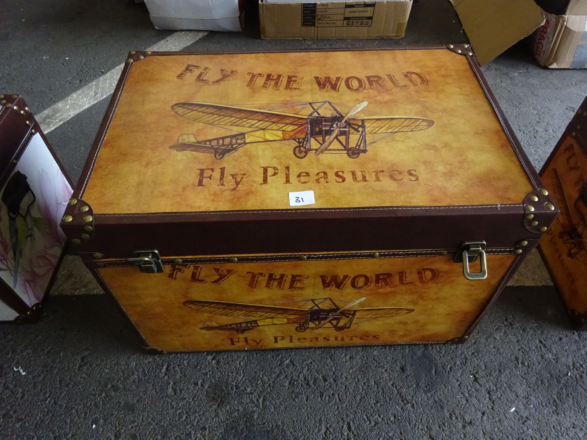 LARGE FLY THE WORLD STORAGE BOX