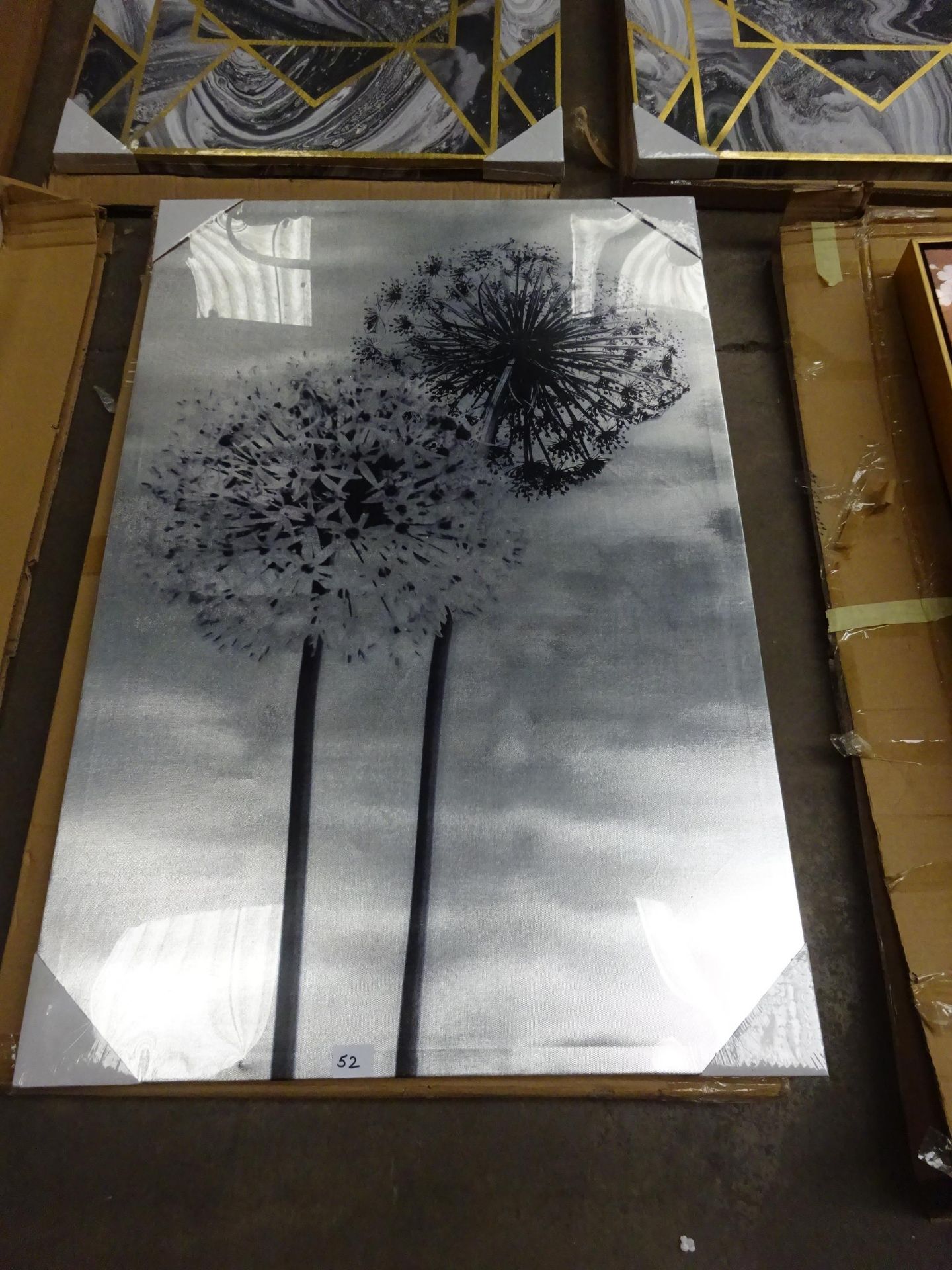 Next Dandelion Silver Canvas